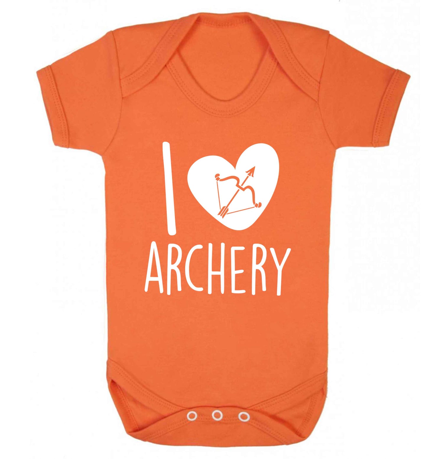 I love archery Baby Vest orange 18-24 months
