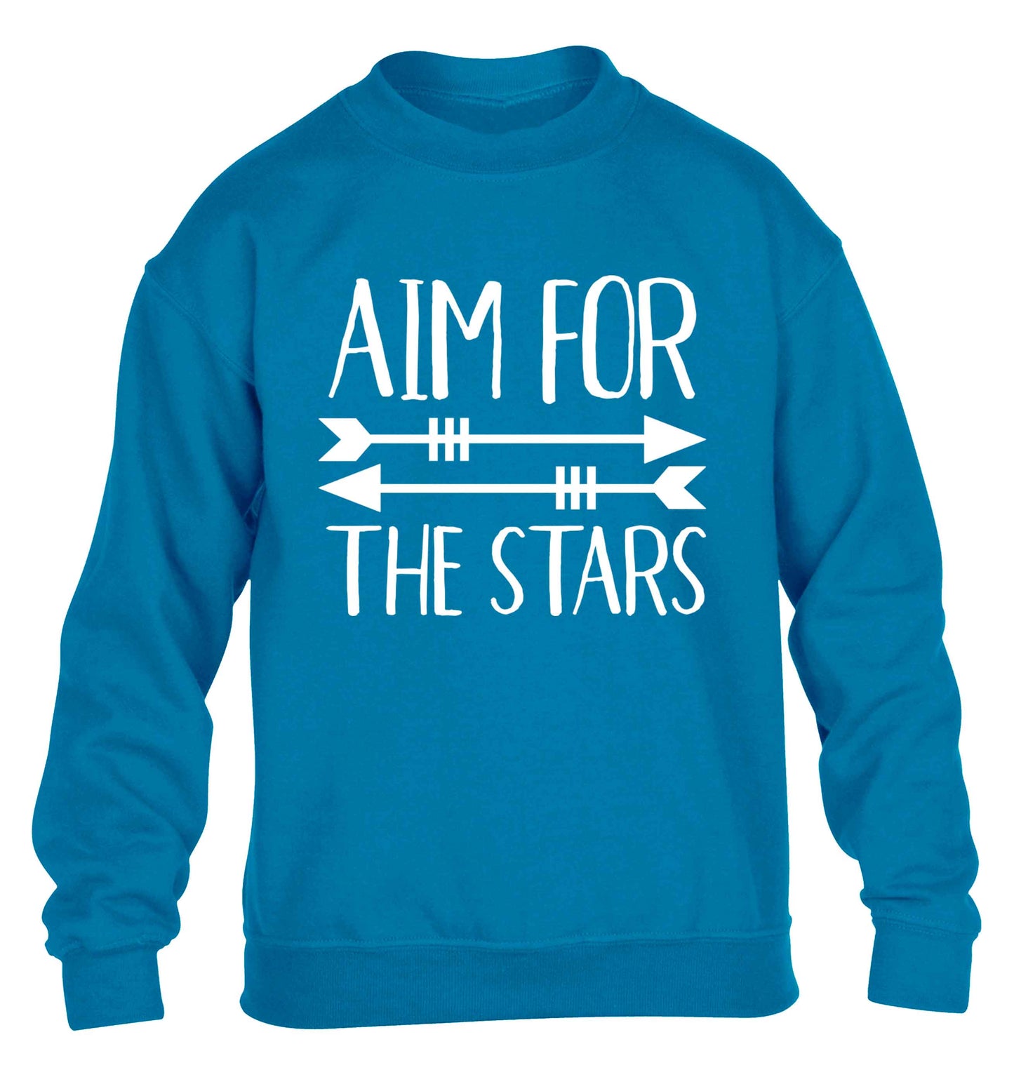 Aim for the stars children's blue sweater 12-13 Years