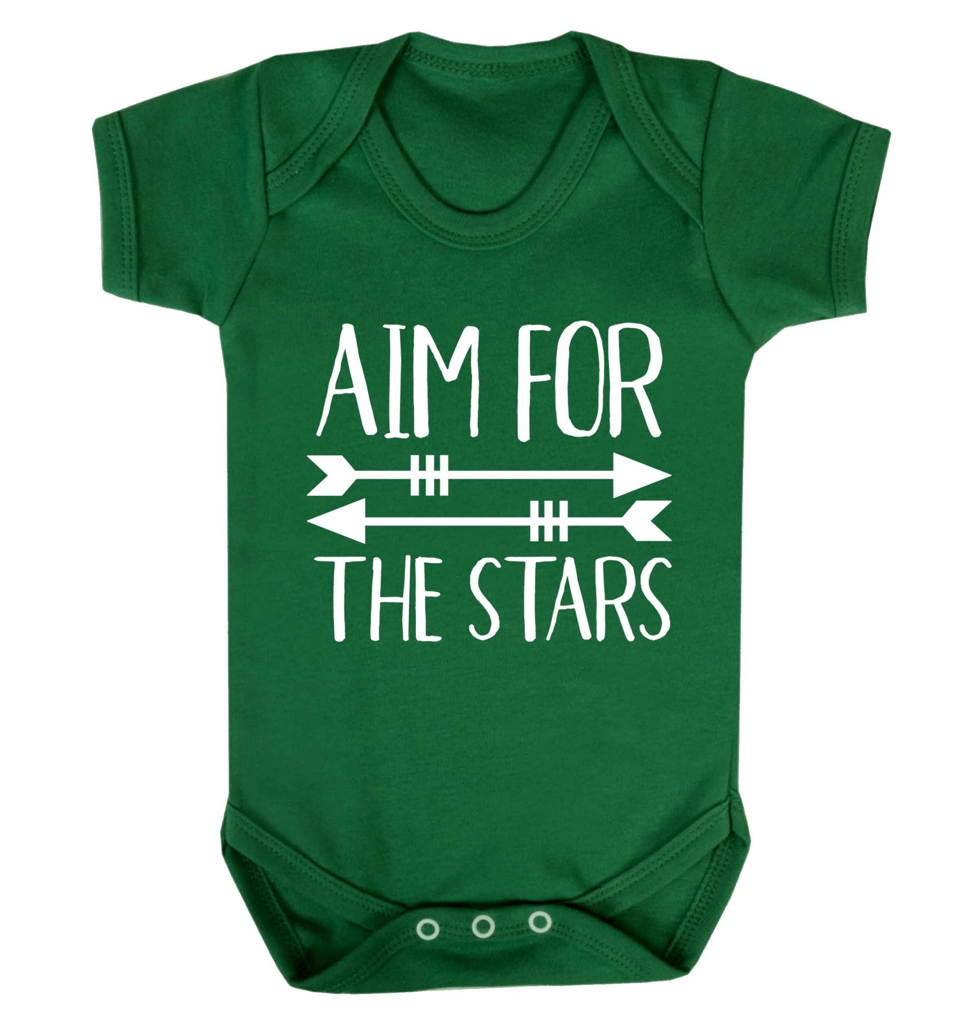 Aim for the stars Baby Vest green 18-24 months