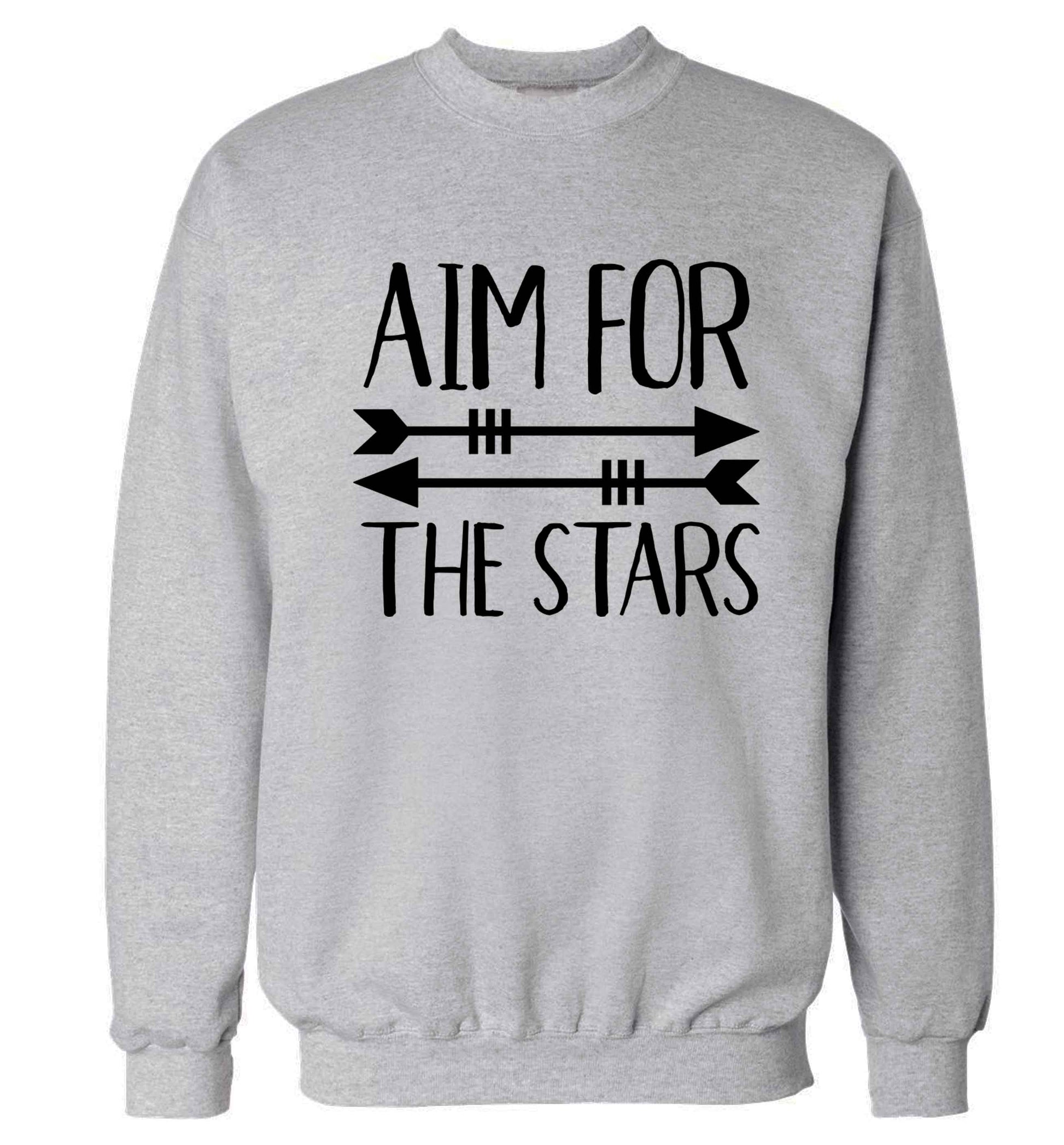 Aim for the stars Adult's unisex grey Sweater 2XL