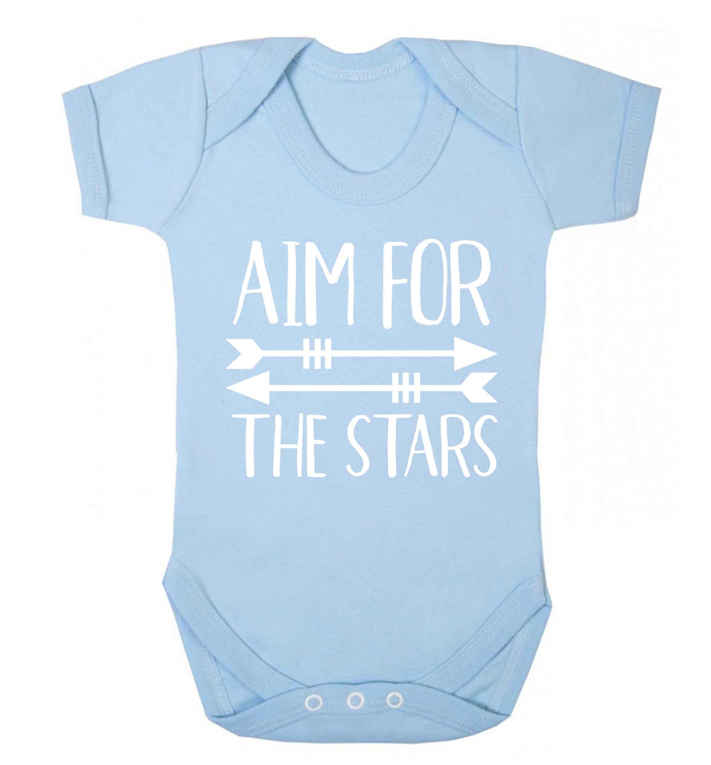 Aim for the stars Baby Vest pale blue 18-24 months