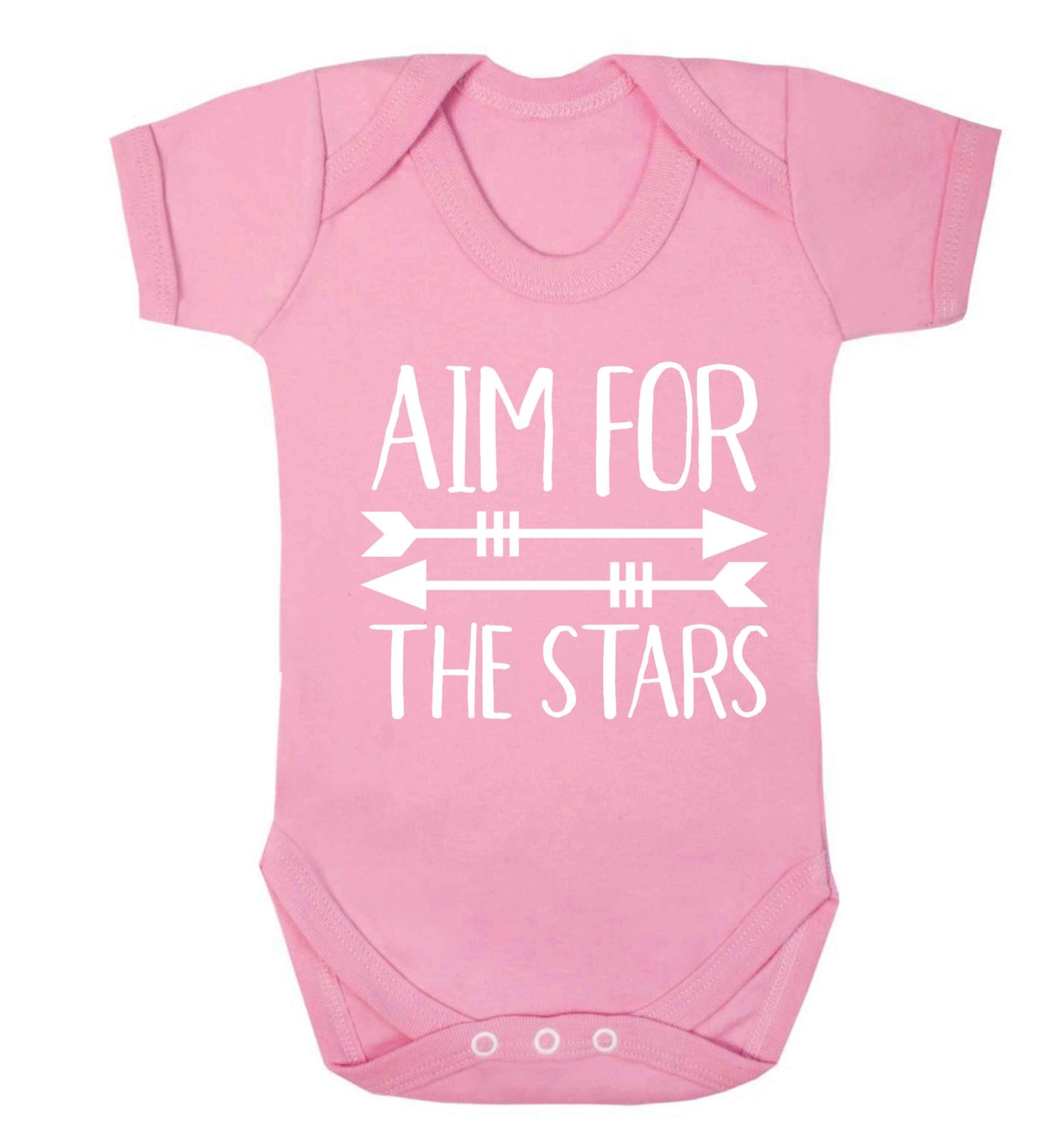 Aim for the stars Baby Vest pale pink 18-24 months