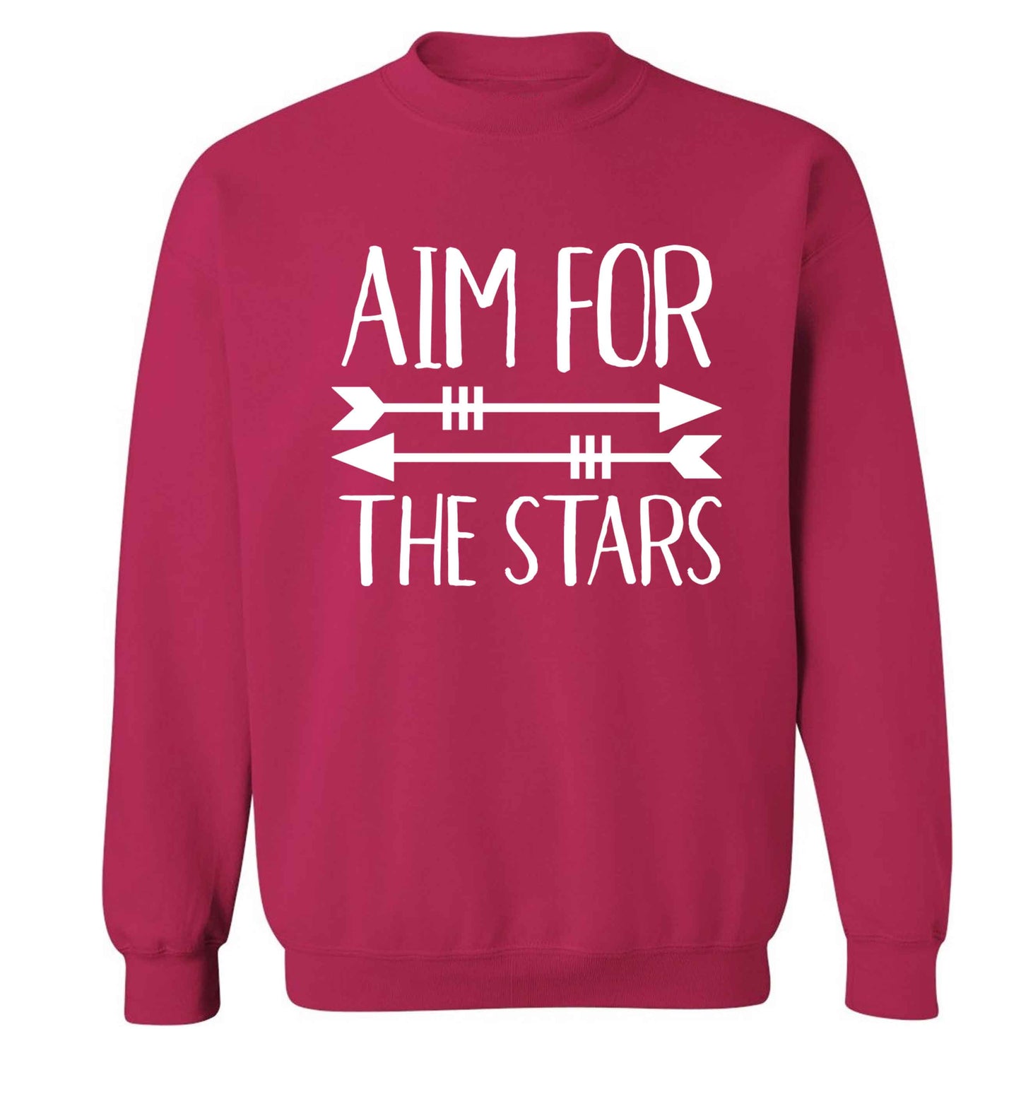 Aim for the stars Adult's unisex pink Sweater 2XL