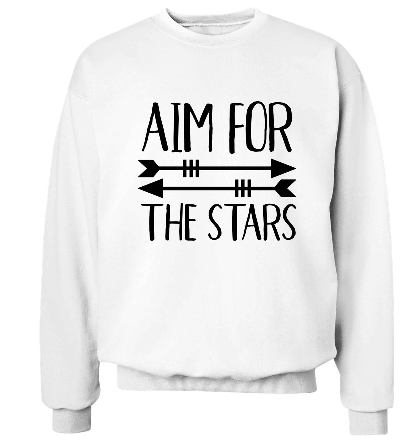 Aim for the stars Adult's unisex white Sweater 2XL