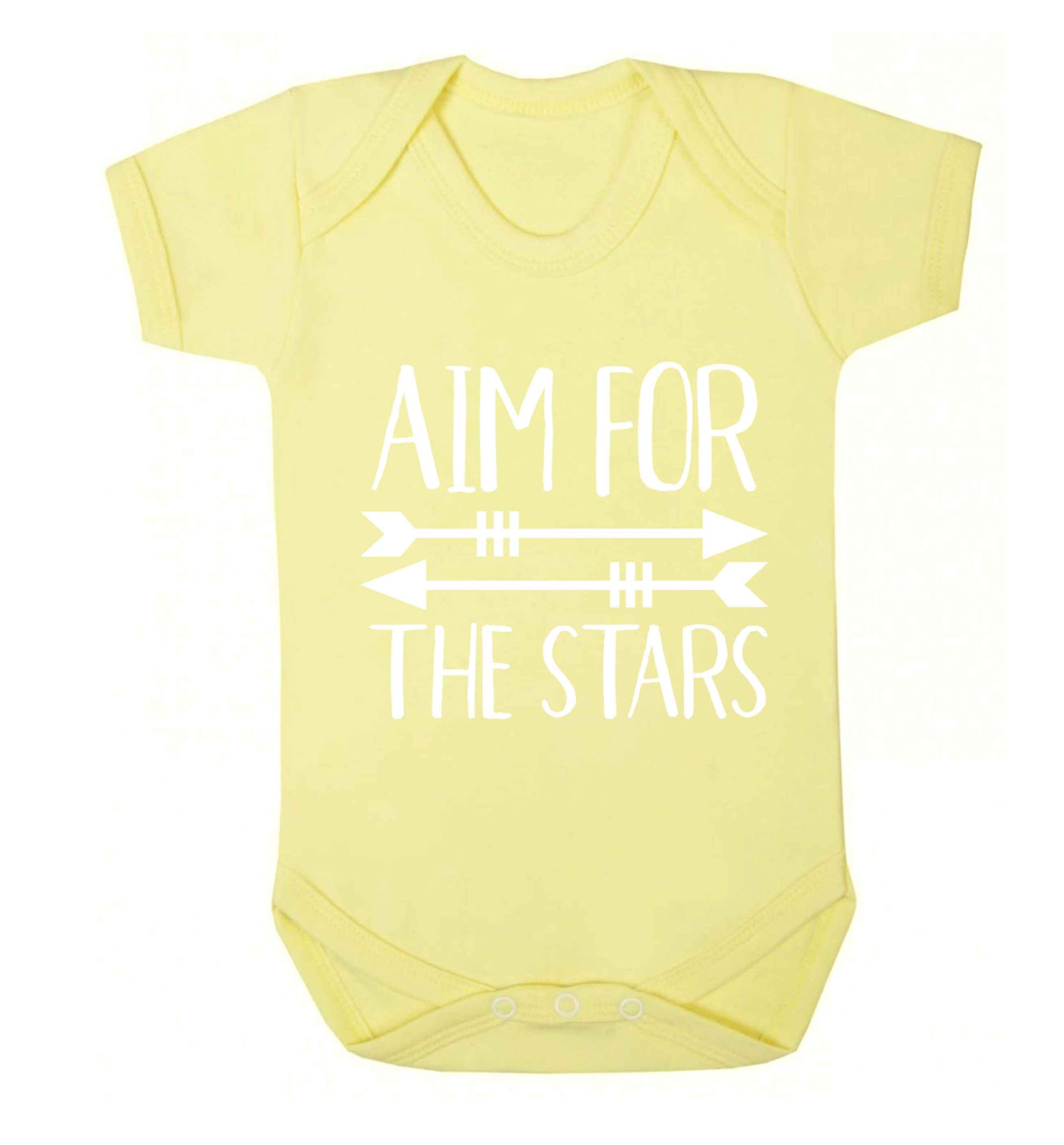 Aim for the stars Baby Vest pale yellow 18-24 months