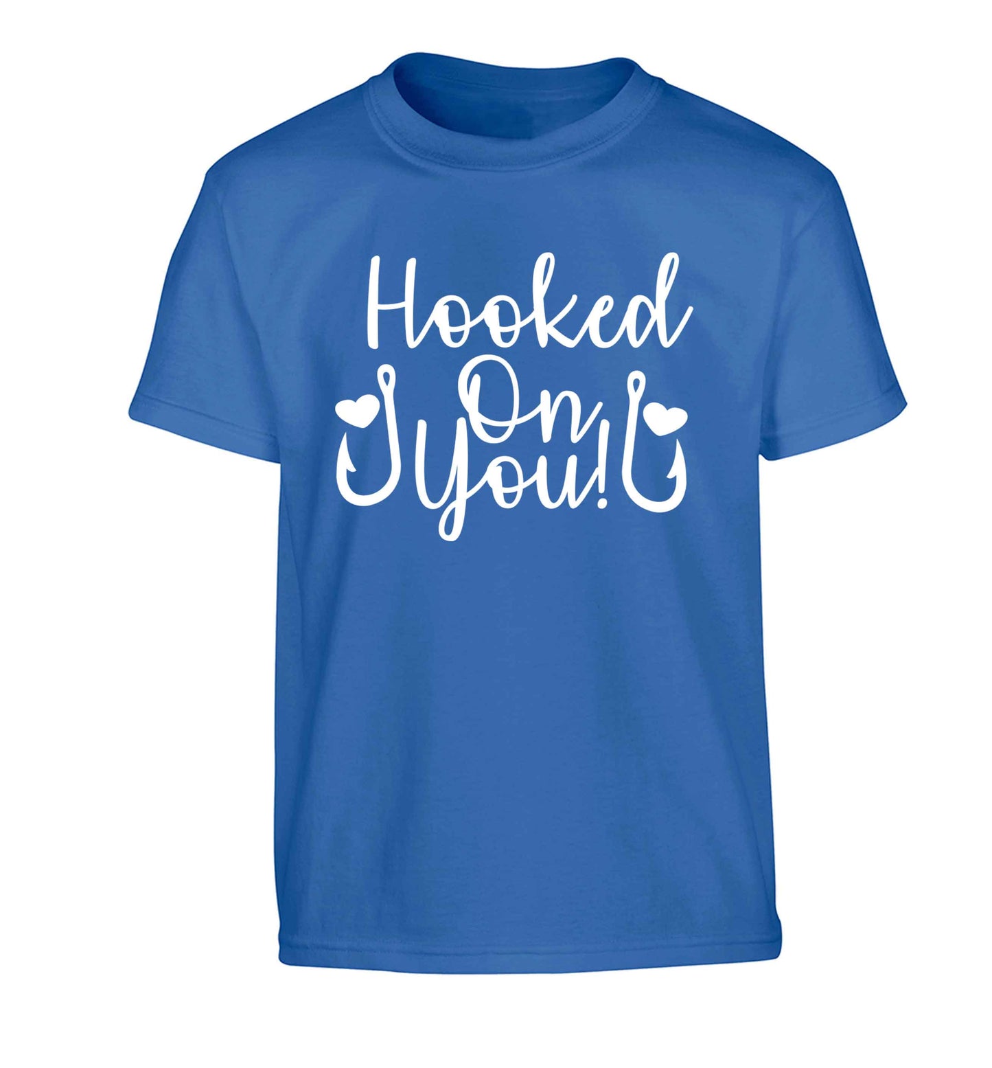 Hooked on you Children's blue Tshirt 12-13 Years
