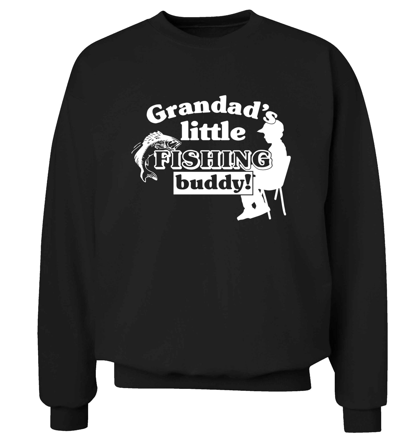 Grandad's little fishing buddy! Adult's unisex black Sweater 2XL