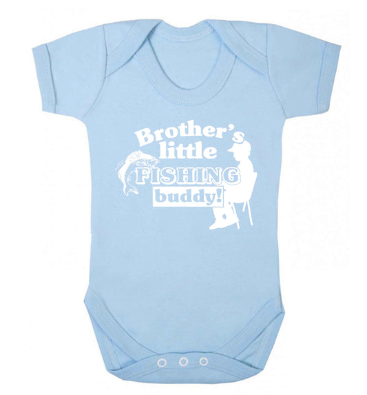 Brother's little fishing buddy Baby Vest pale blue 18-24 months