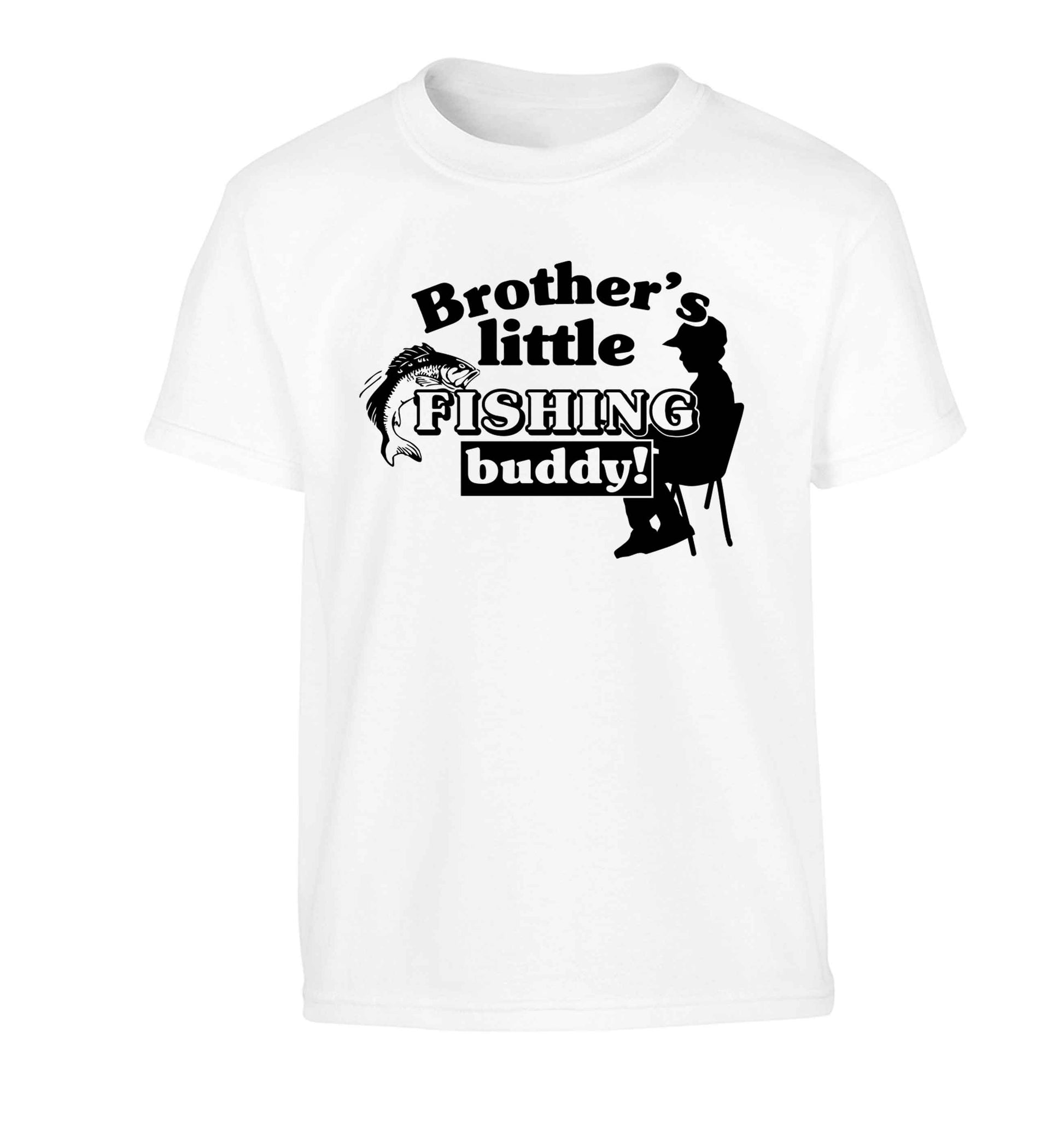 Brother's little fishing buddy Children's white Tshirt 12-13 Years