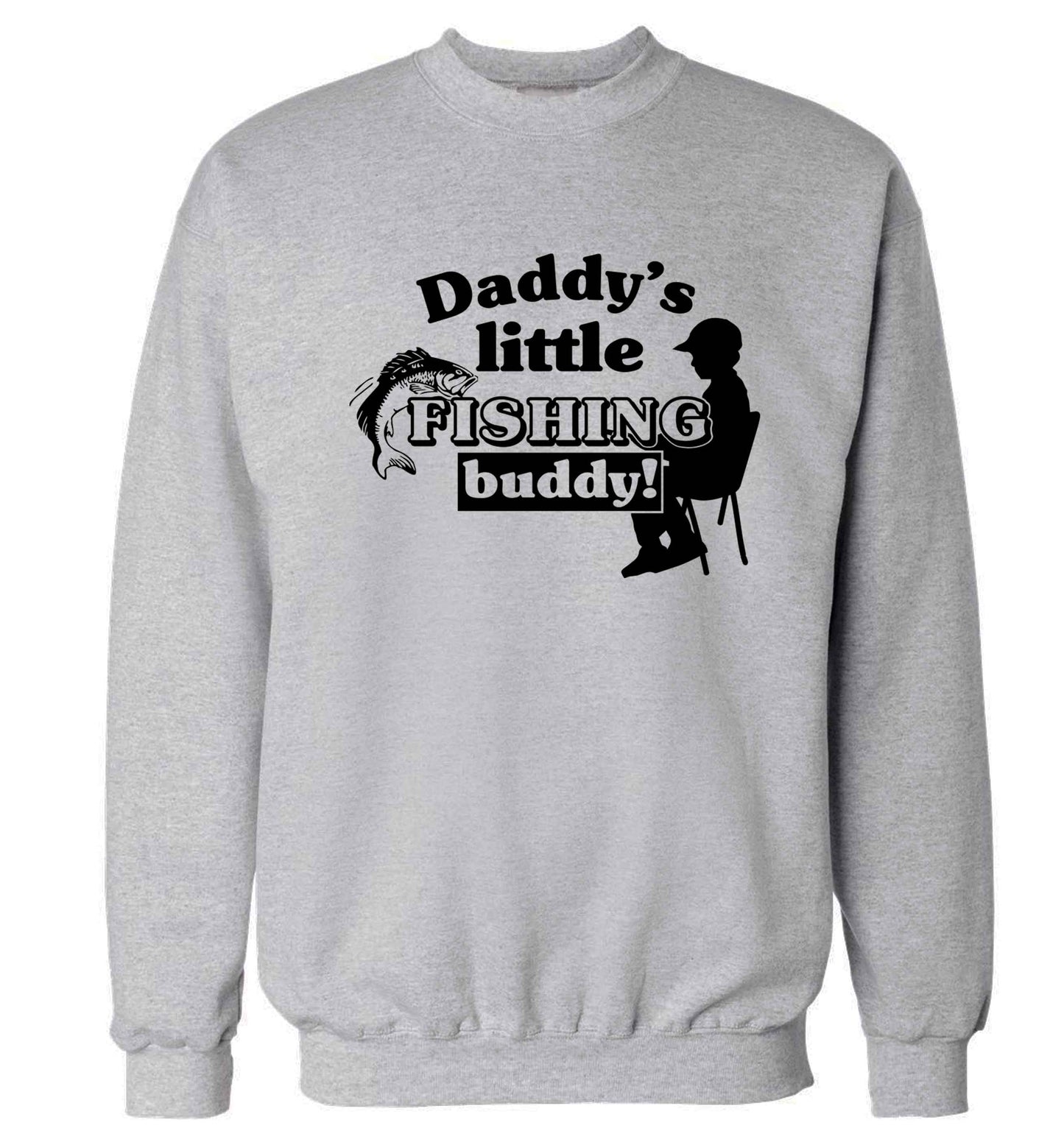 Daddy's little fishing buddy Adult's unisex grey Sweater 2XL