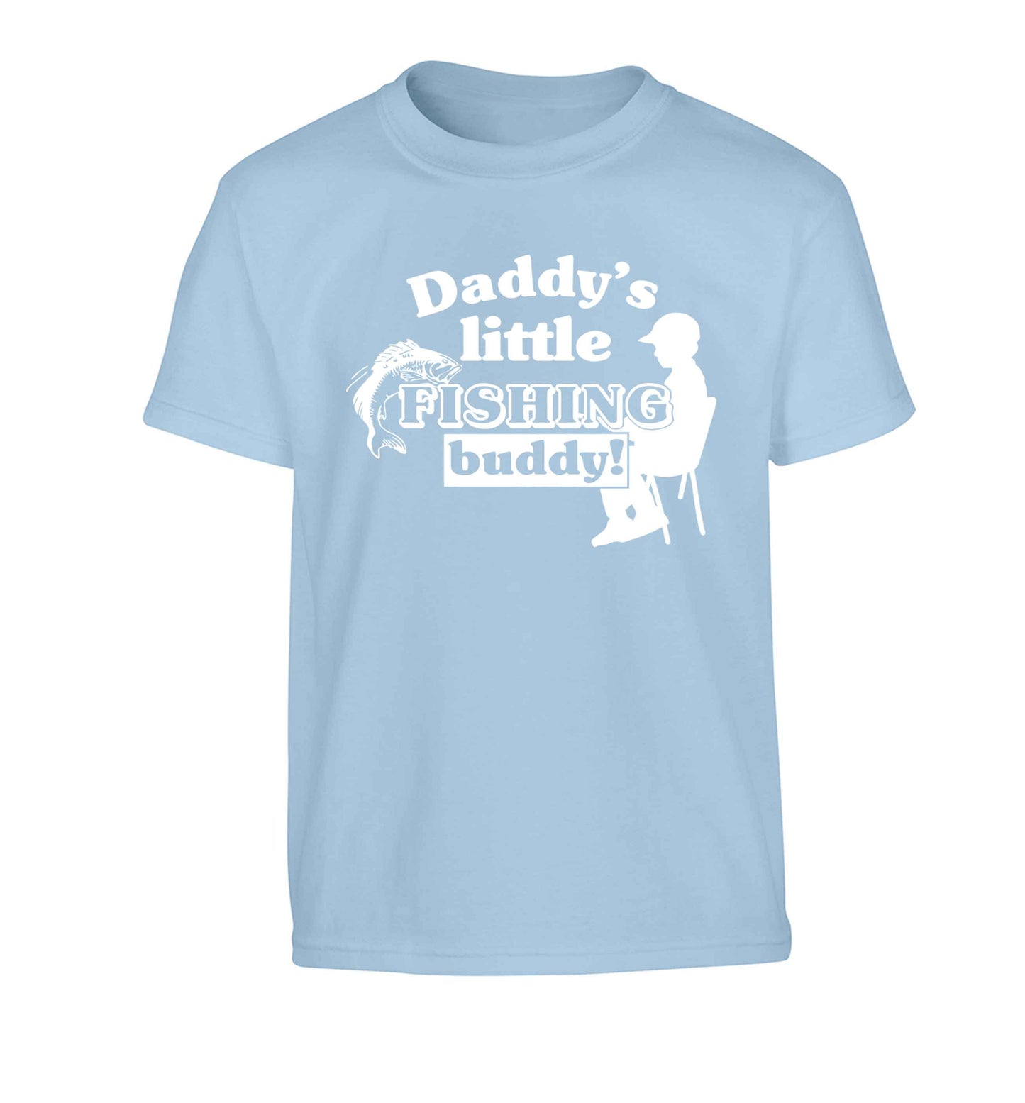 Daddy's little fishing buddy Children's light blue Tshirt 12-13 Years