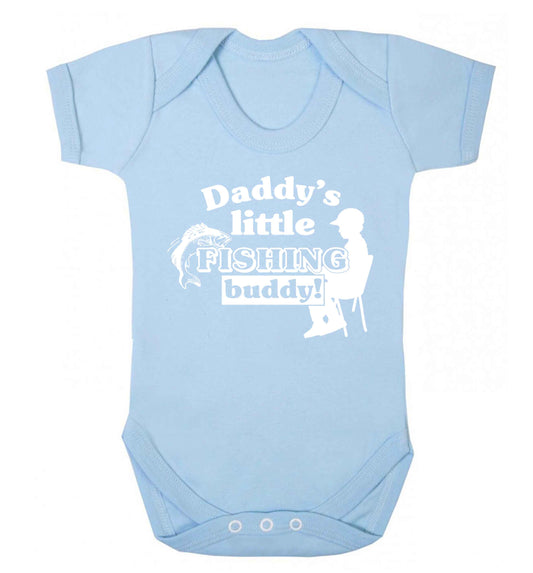Daddy's little fishing buddy Baby Vest pale blue 18-24 months