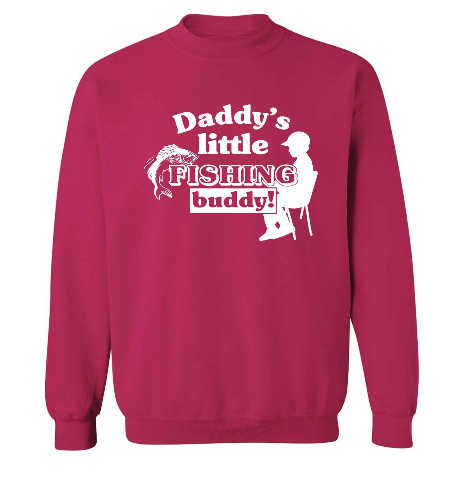 Daddy's little fishing buddy Adult's unisex pink Sweater 2XL