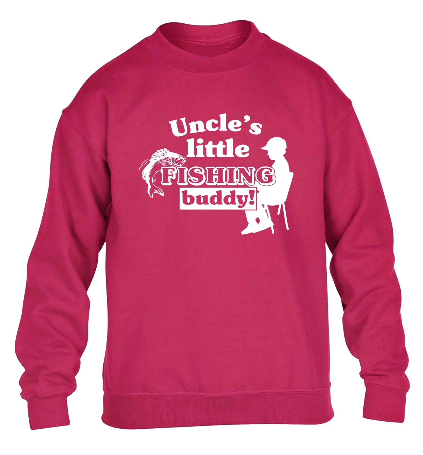 Uncle's little fishing buddy children's pink sweater 12-13 Years