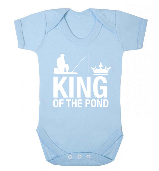 King of the pond Baby Vest pale blue 18-24 months