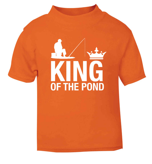 King of the pond orange Baby Toddler Tshirt 2 Years