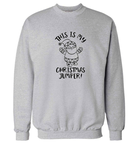 This is my Christmas jumper Adult's unisex grey Sweater 2XL