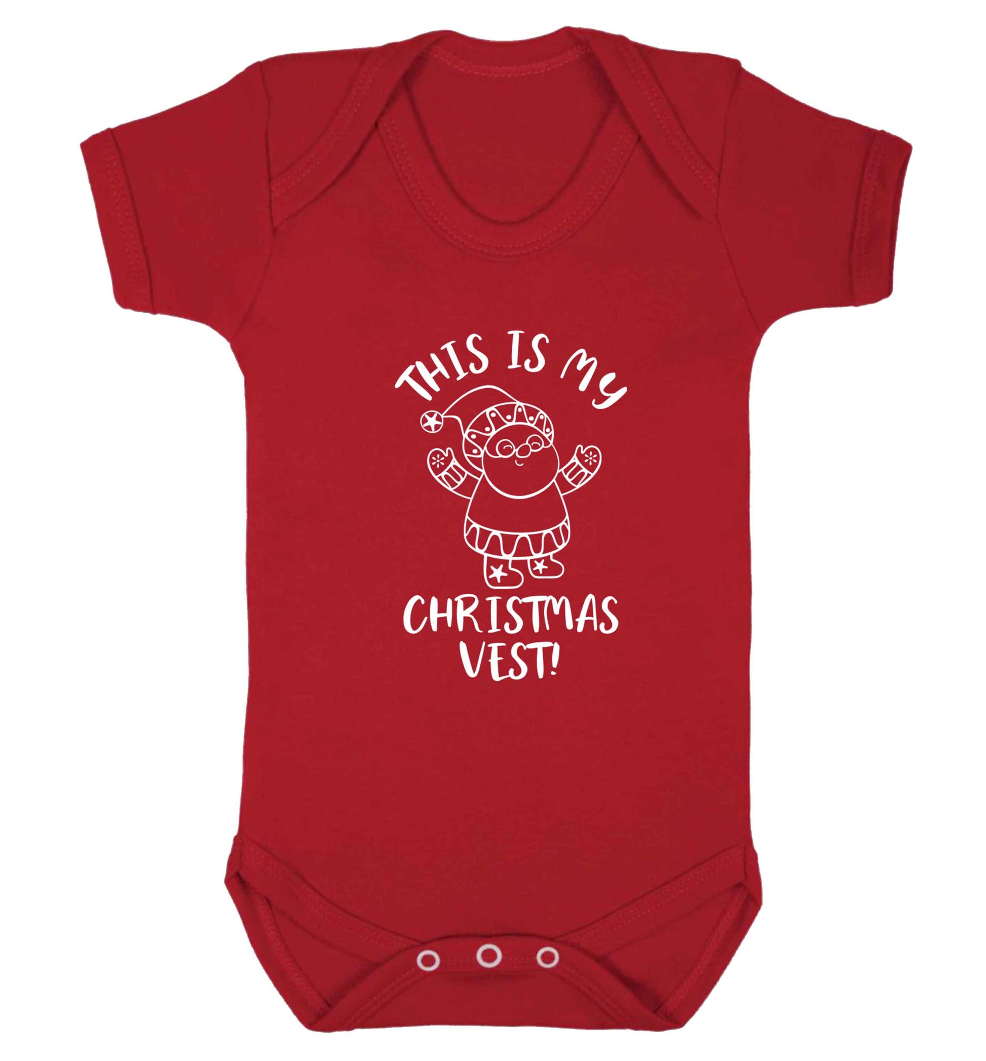 This is my Christmas vest Baby Vest red 18-24 months