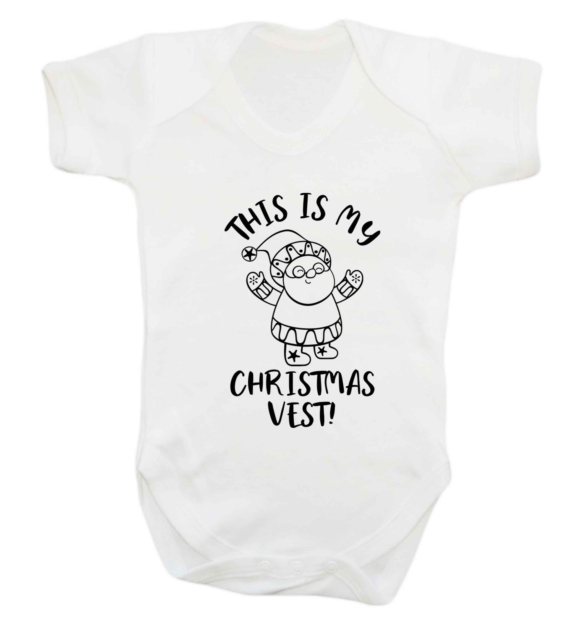 This is my Christmas vest Baby Vest white 18-24 months