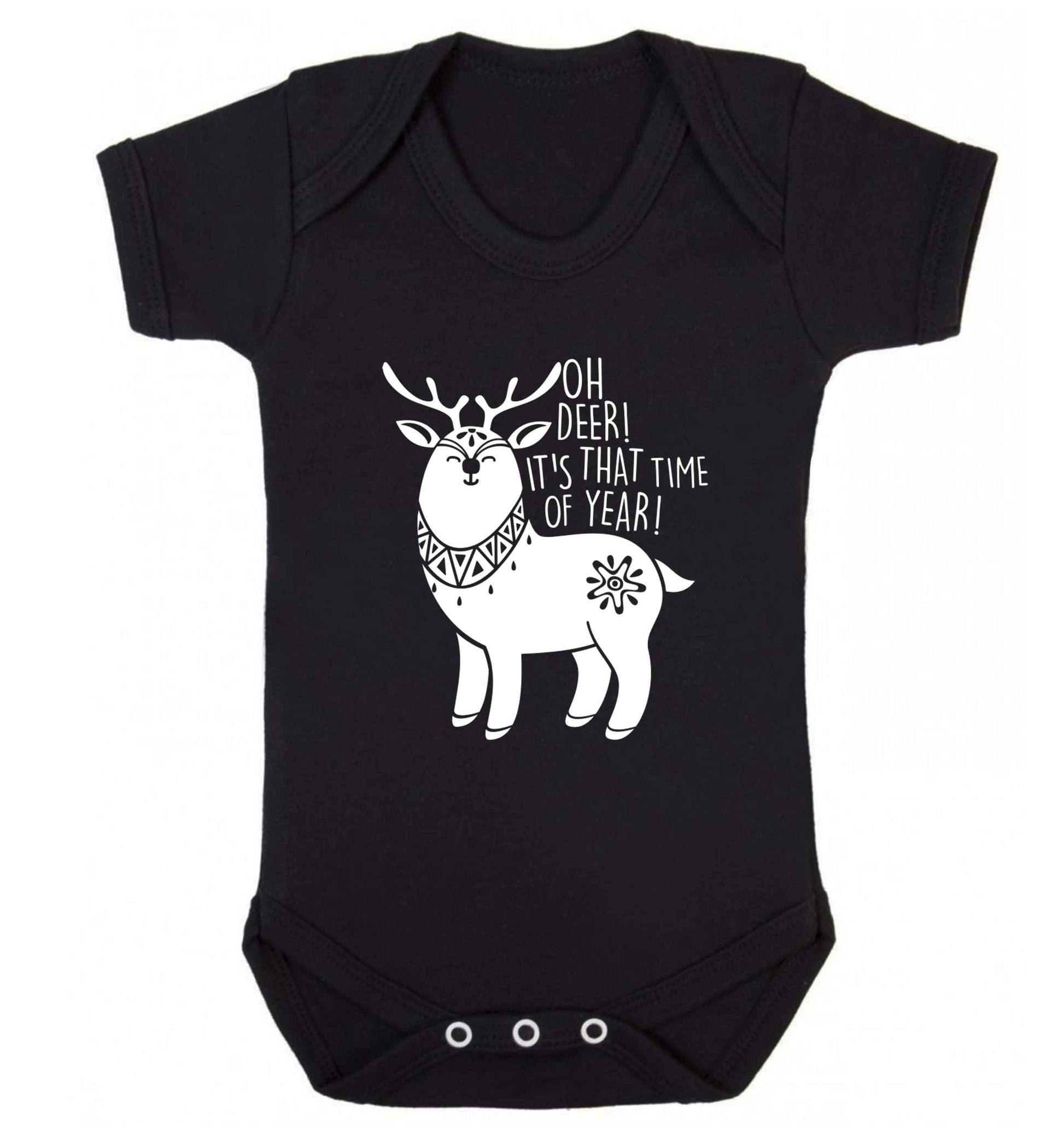 Oh dear it's that time of year Baby Vest black 18-24 months
