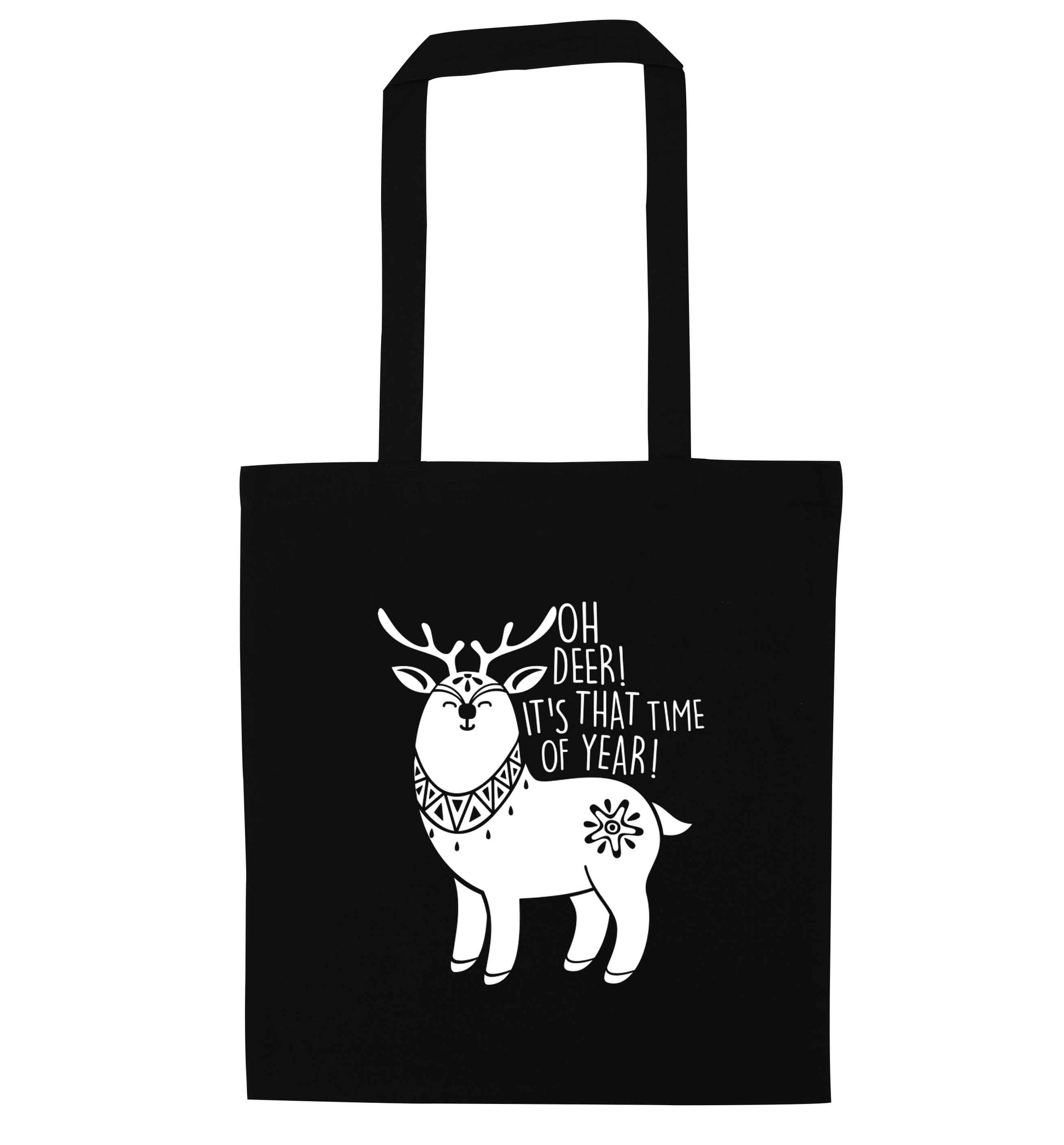 Oh dear it's that time of year black tote bag