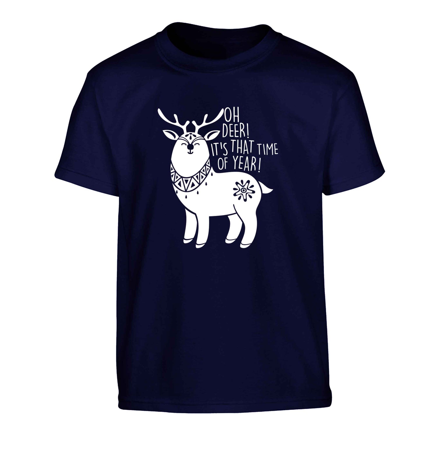 Oh dear it's that time of year Children's navy Tshirt 12-13 Years
