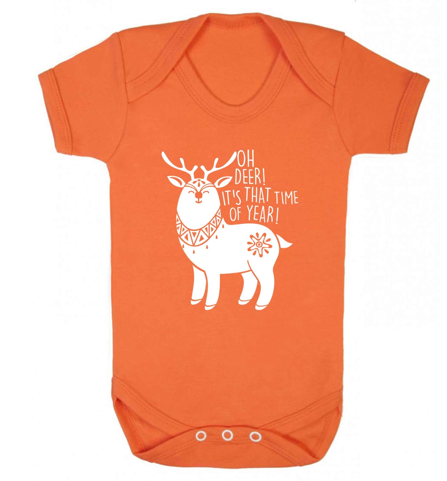 Oh dear it's that time of year Baby Vest orange 18-24 months