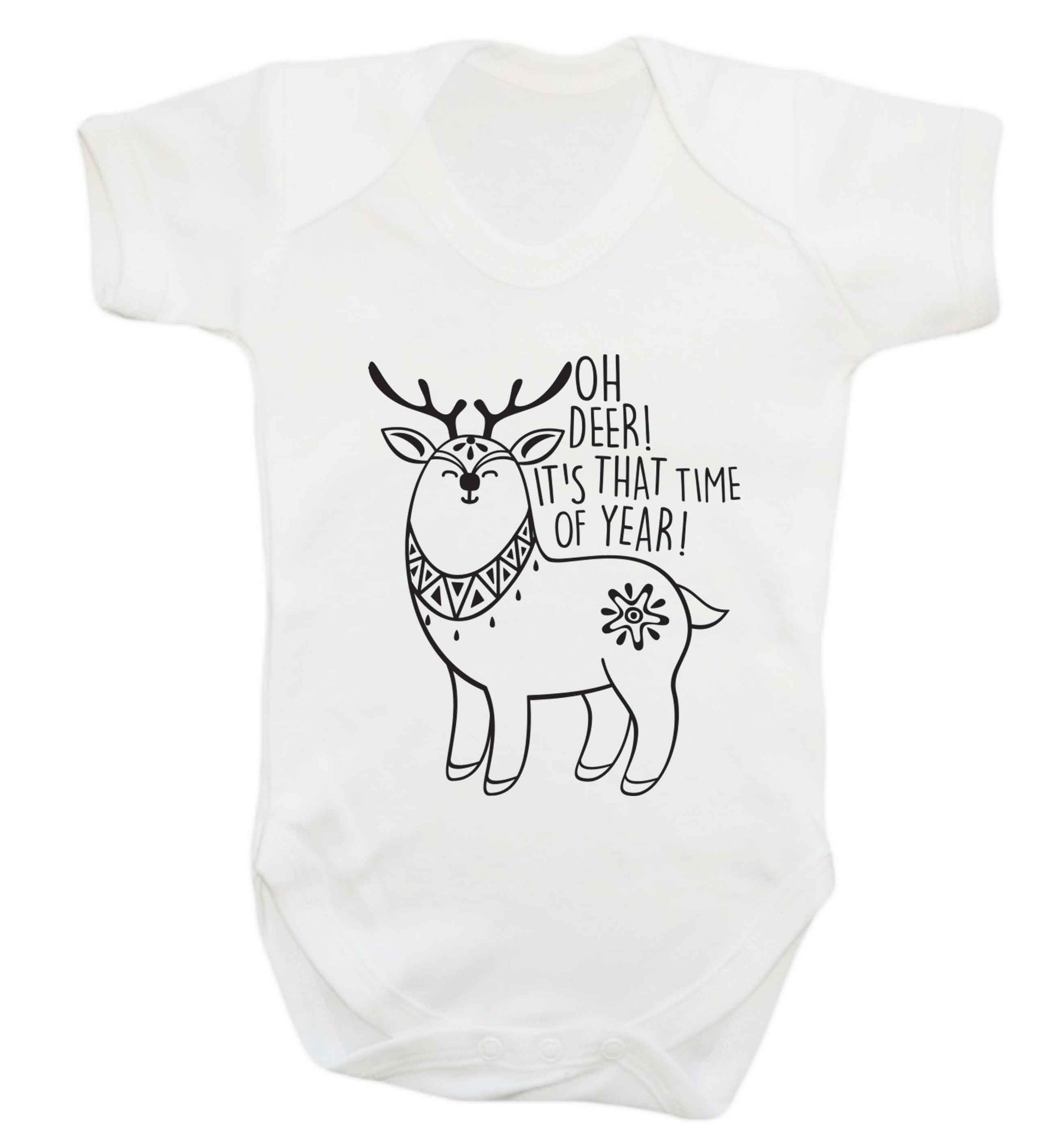 Oh dear it's that time of year Baby Vest white 18-24 months
