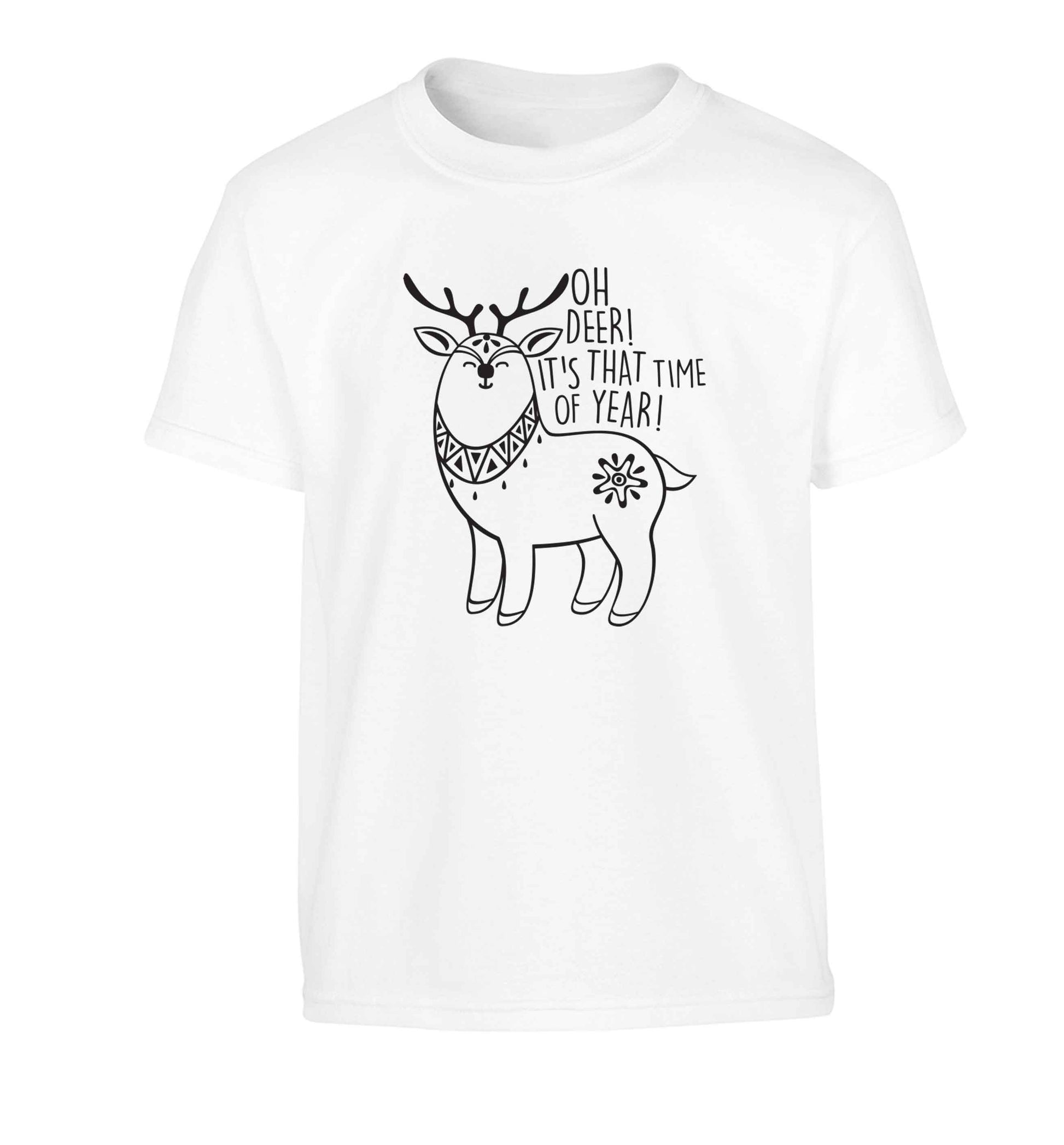 Oh dear it's that time of year Children's white Tshirt 12-13 Years