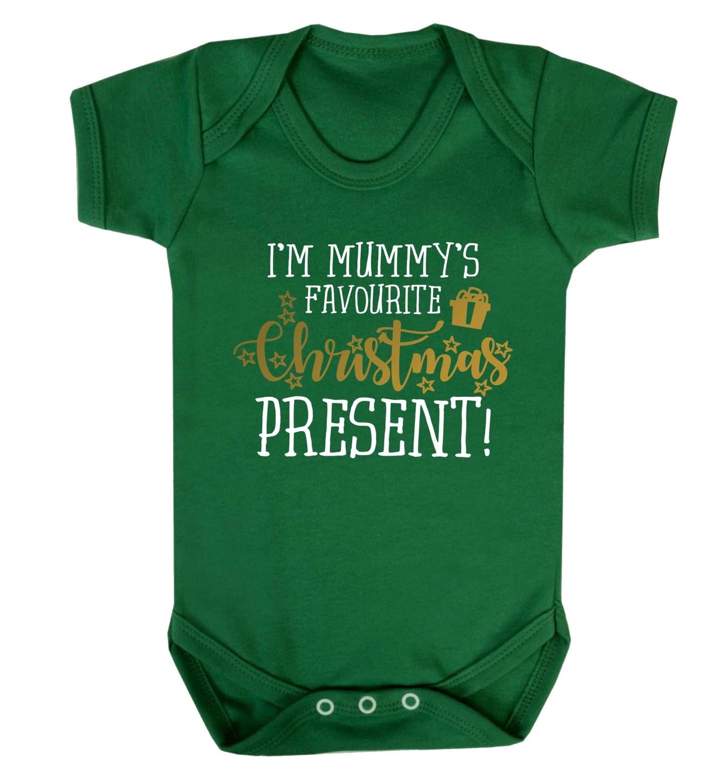 I'm Mummy's favourite Christmas present Baby Vest green 18-24 months