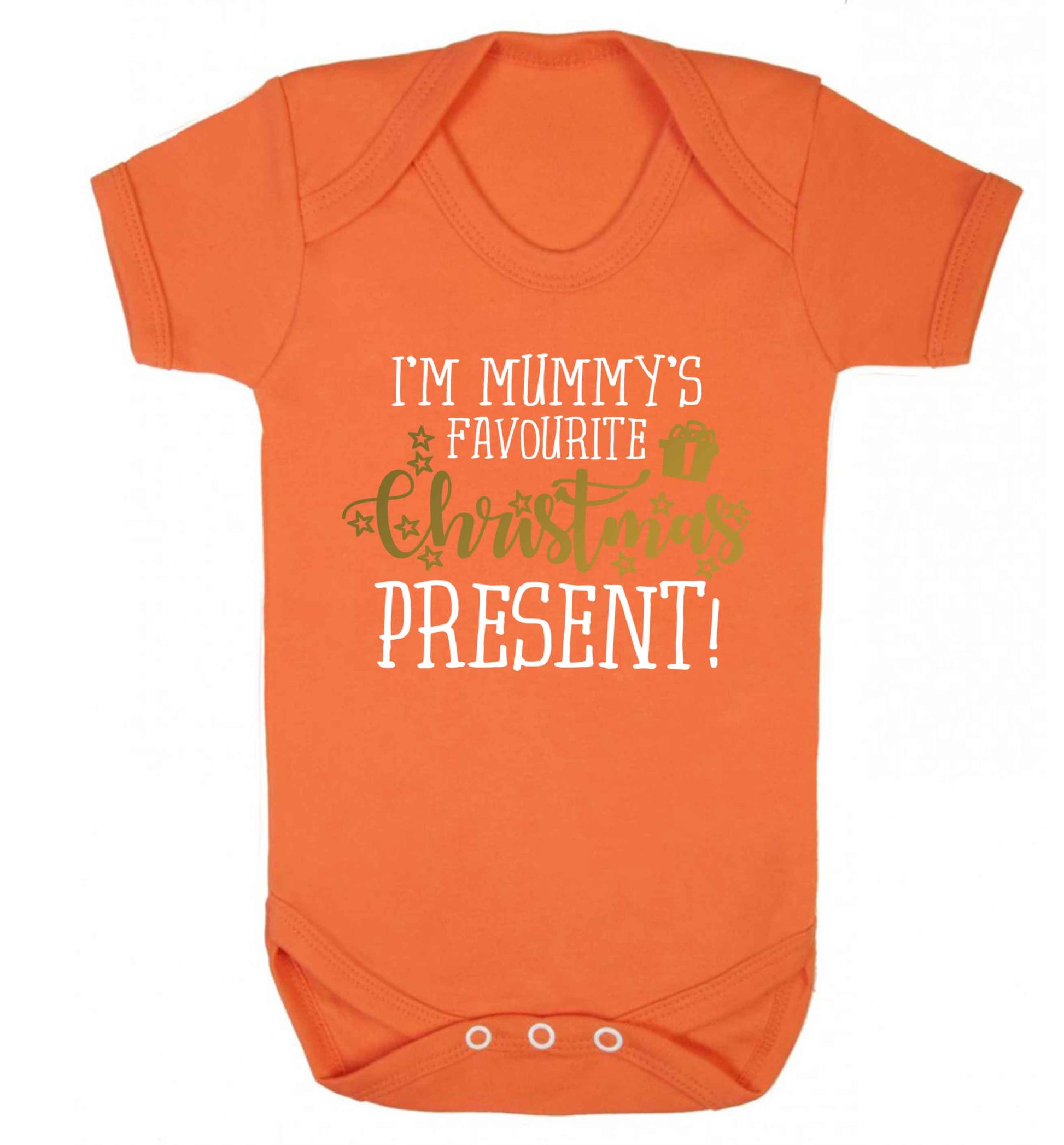 I'm Mummy's favourite Christmas present Baby Vest orange 18-24 months