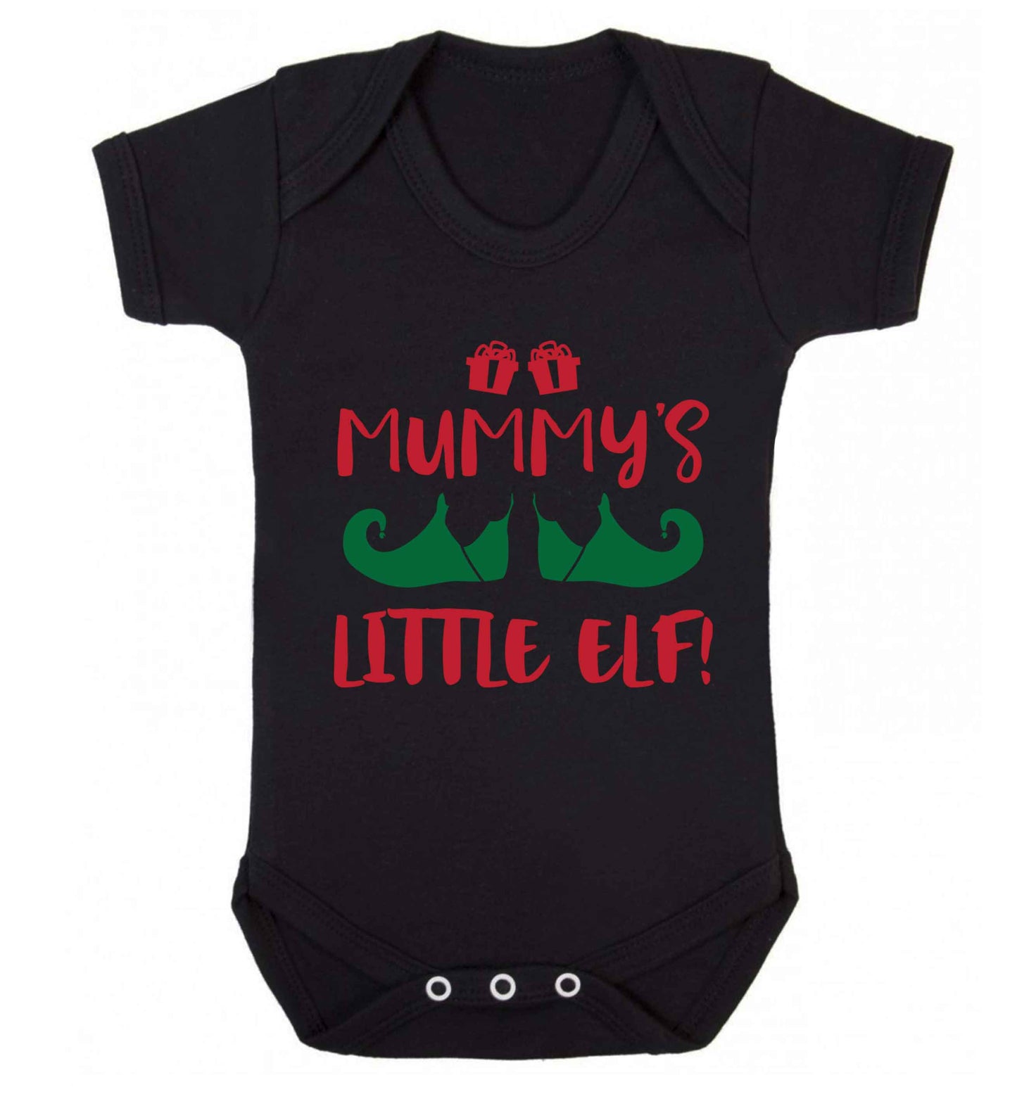 Mummy's little elf Baby Vest black 18-24 months
