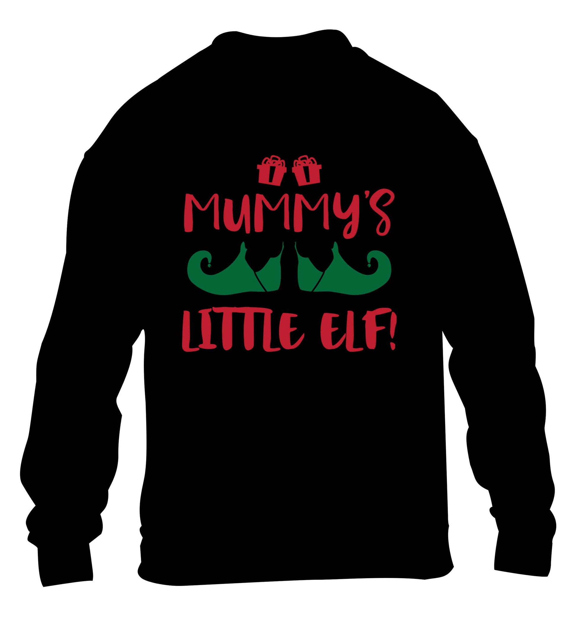 Mummy's little elf children's black sweater 12-13 Years