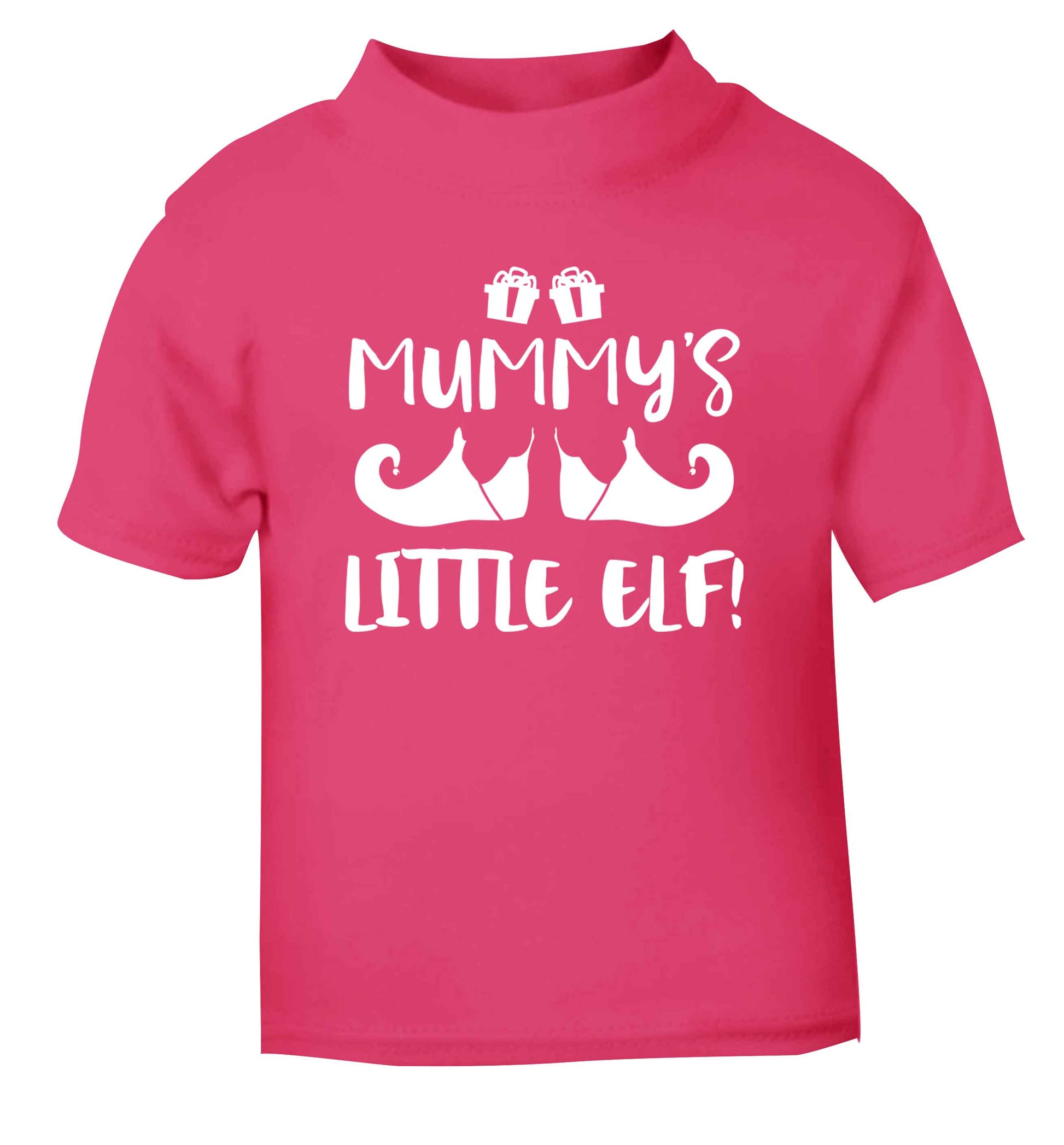 Mummy's little elf pink Baby Toddler Tshirt 2 Years