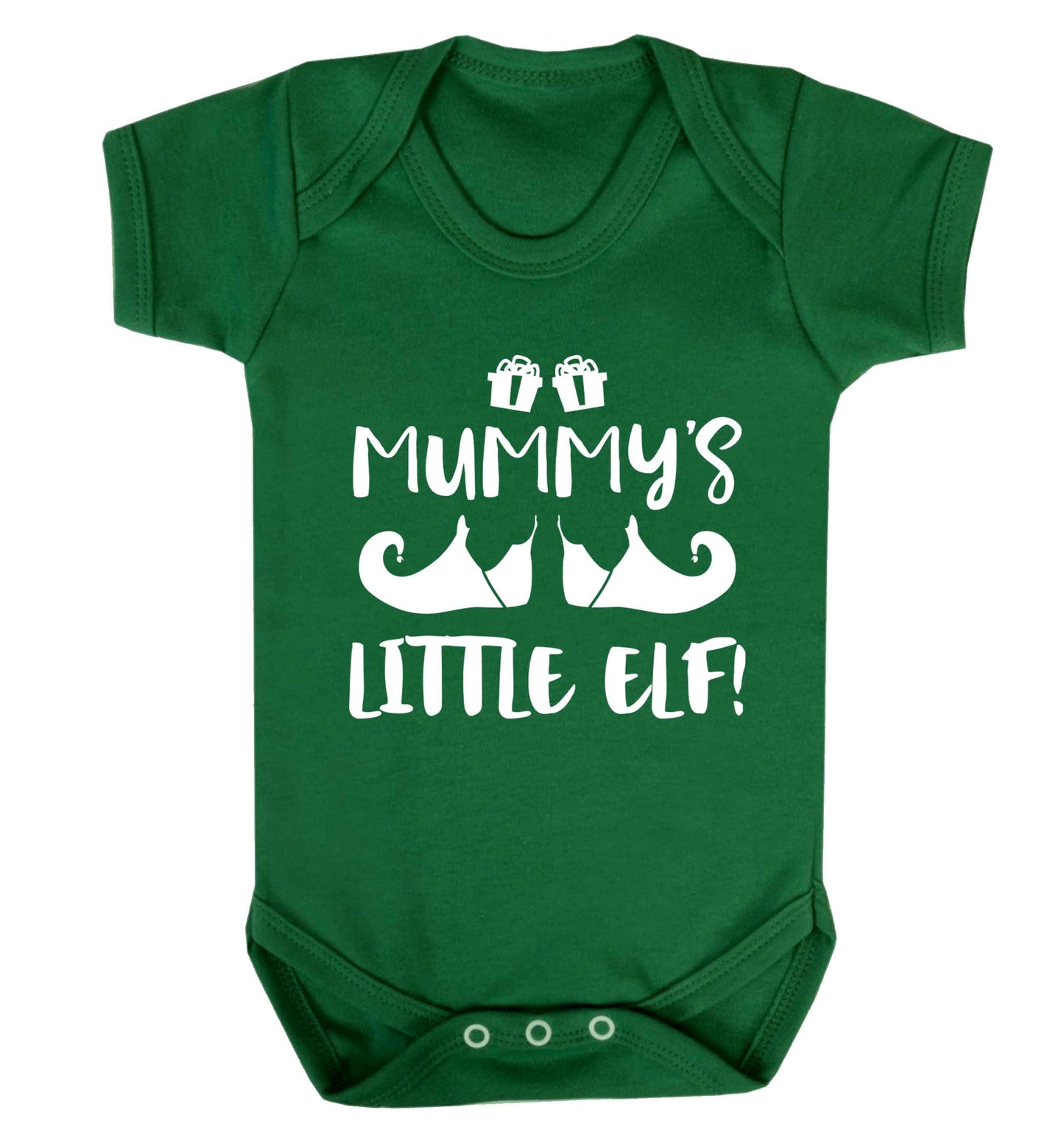 Mummy's little elf Baby Vest green 18-24 months