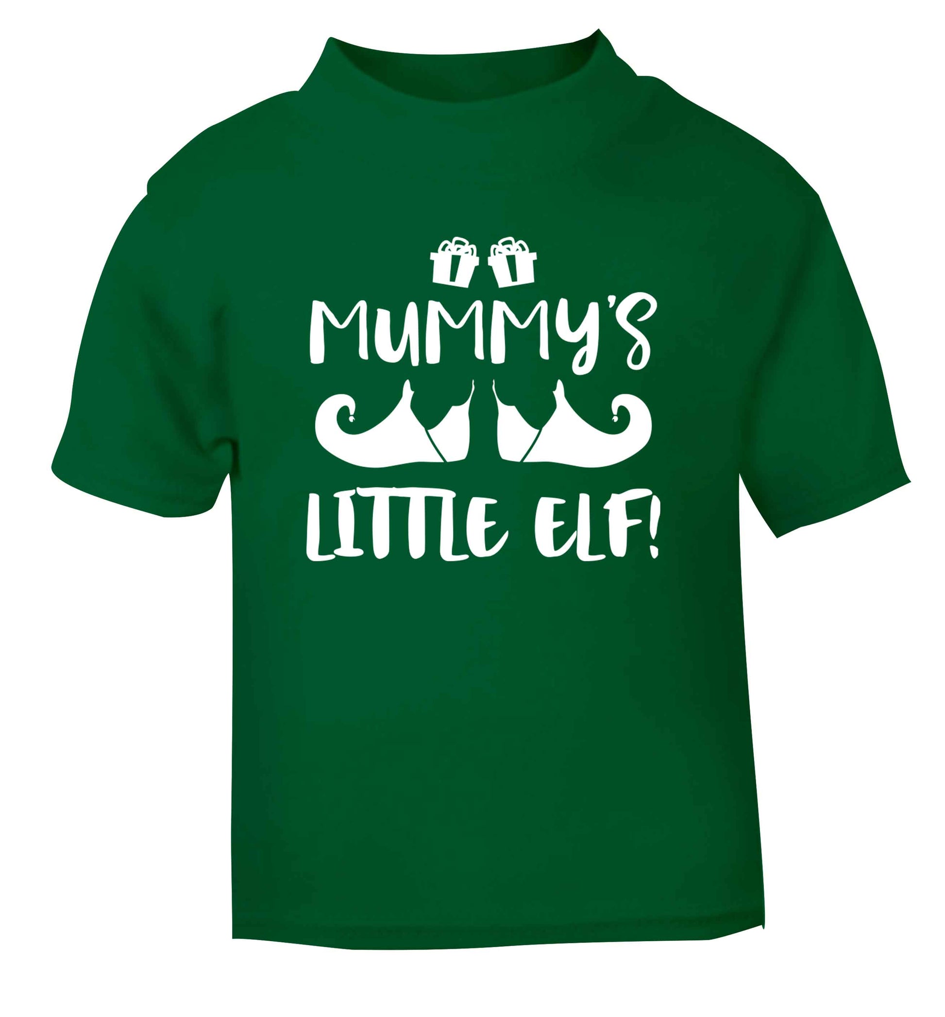 Mummy's little elf green Baby Toddler Tshirt 2 Years
