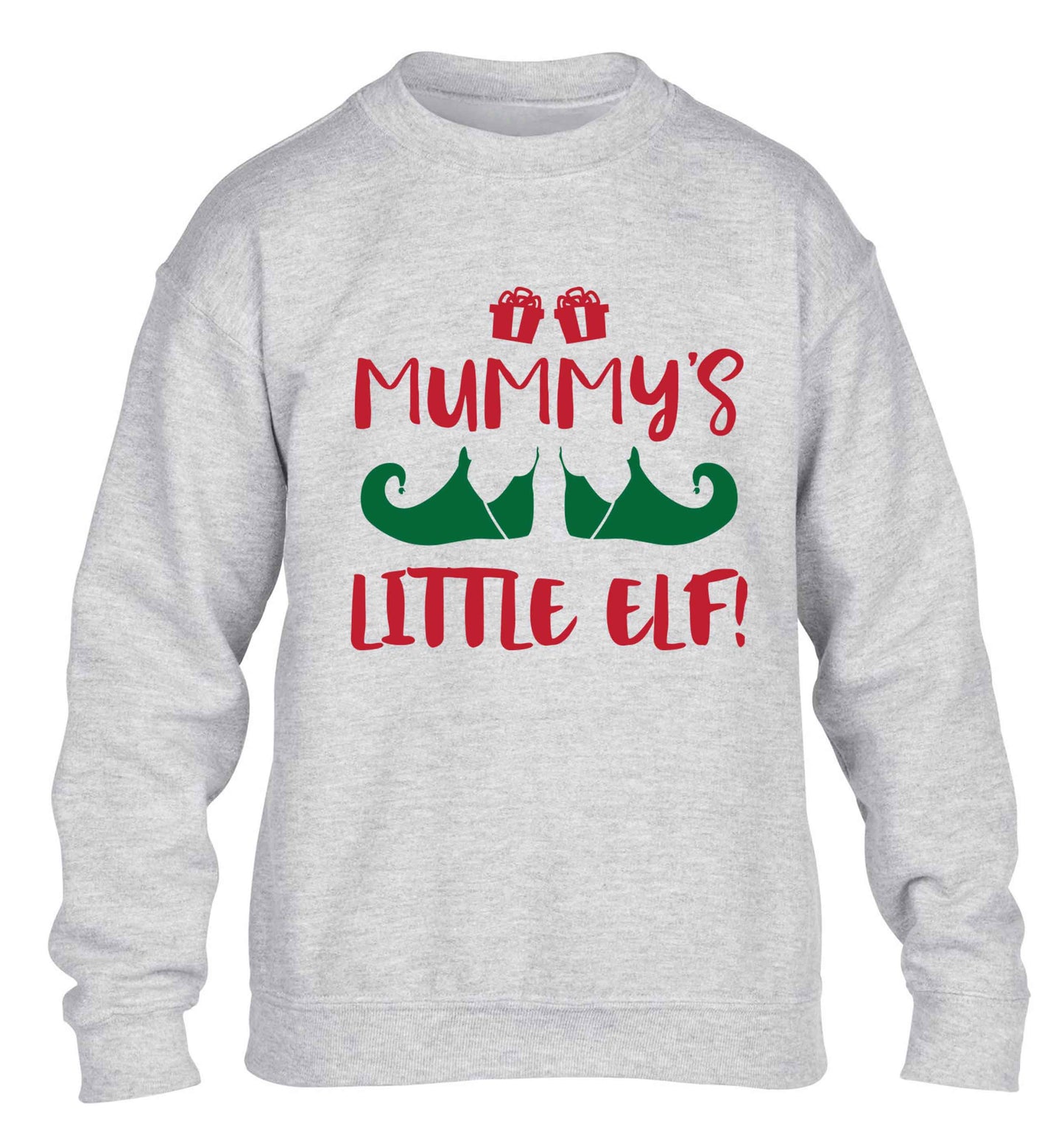 Mummy's little elf children's grey sweater 12-13 Years