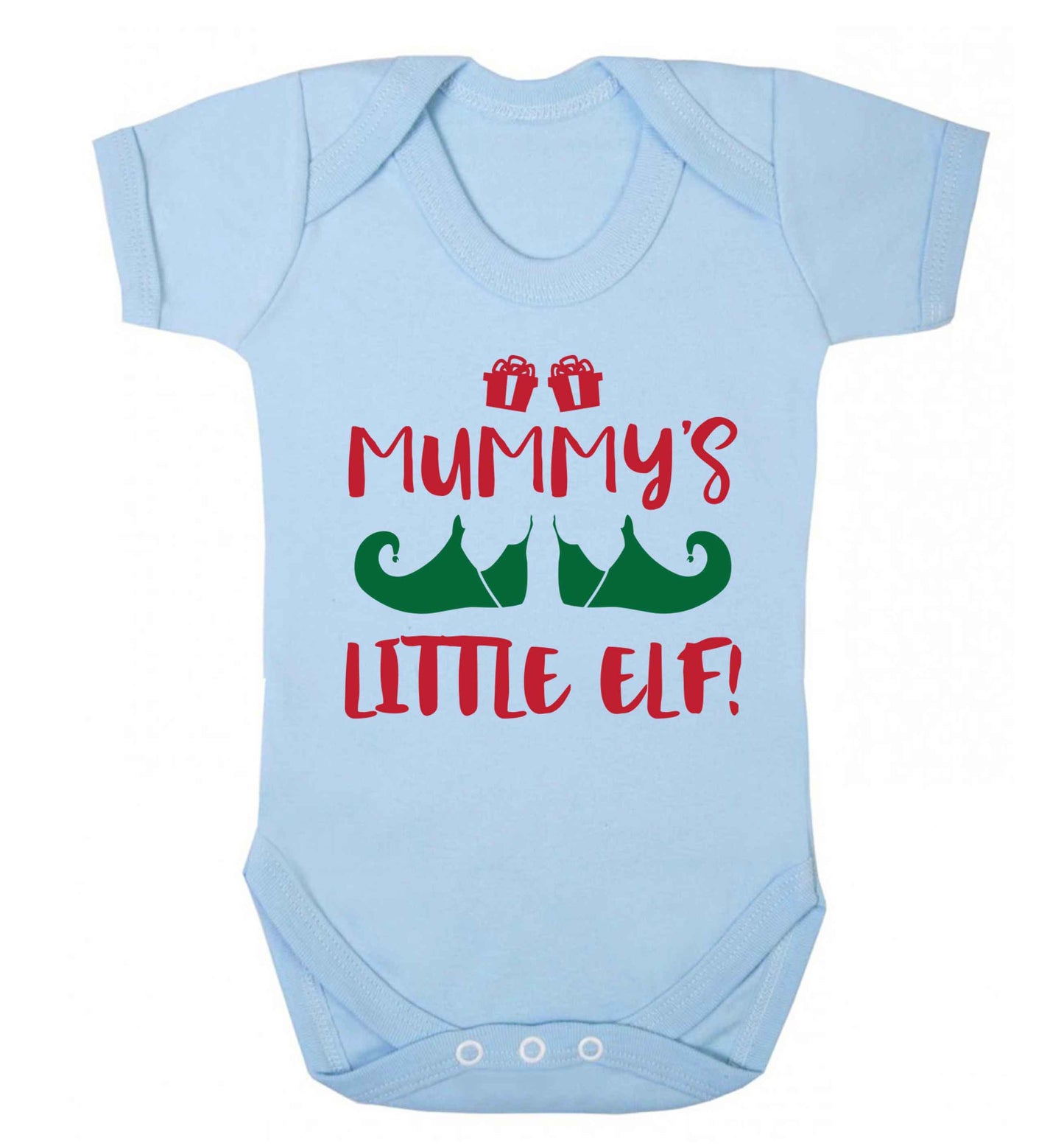 Mummy's little elf Baby Vest pale blue 18-24 months