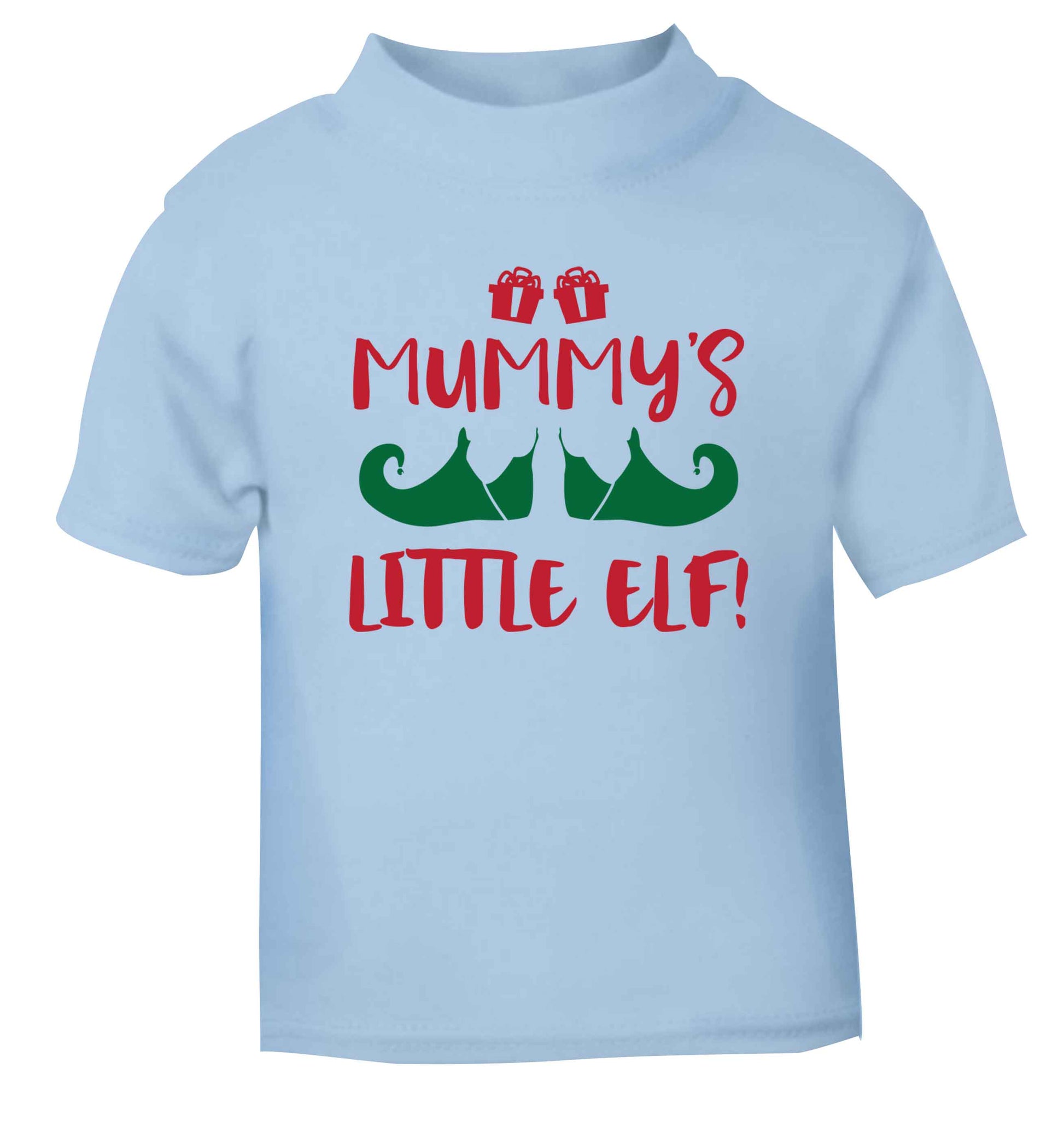 Mummy's little elf light blue Baby Toddler Tshirt 2 Years