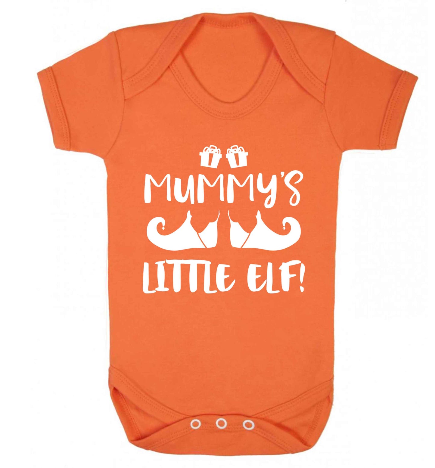 Mummy's little elf Baby Vest orange 18-24 months