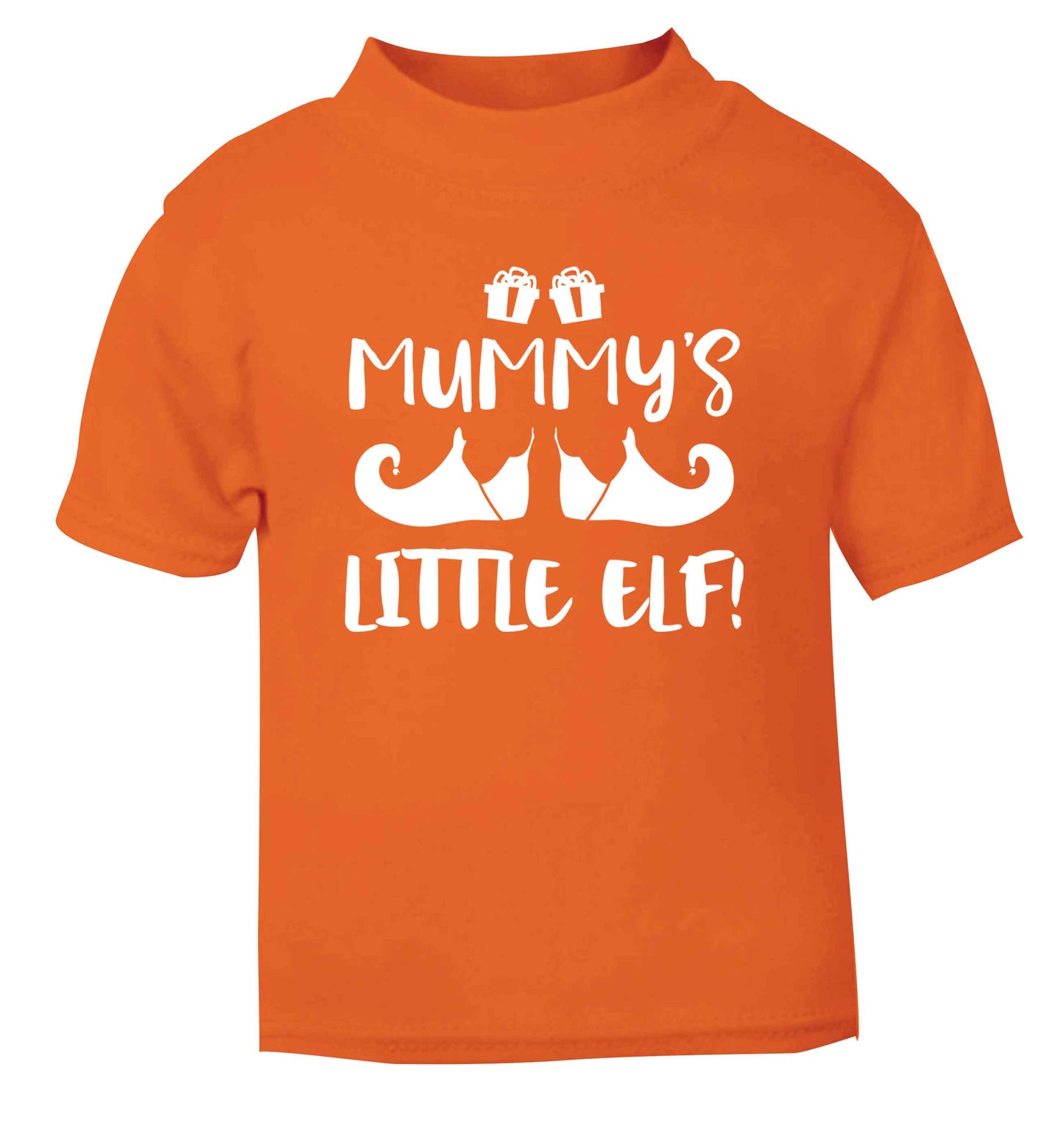 Mummy's little elf orange Baby Toddler Tshirt 2 Years