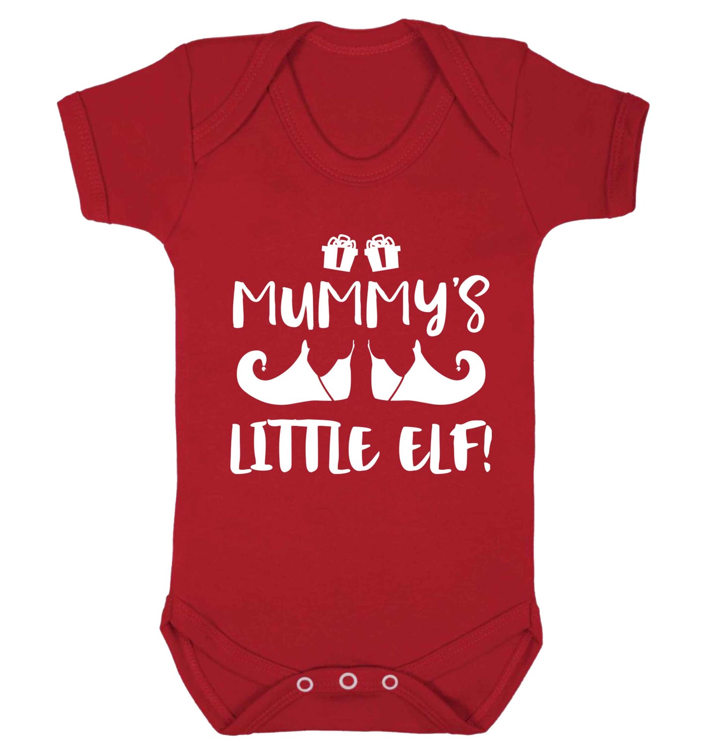 Mummy's little elf Baby Vest red 18-24 months