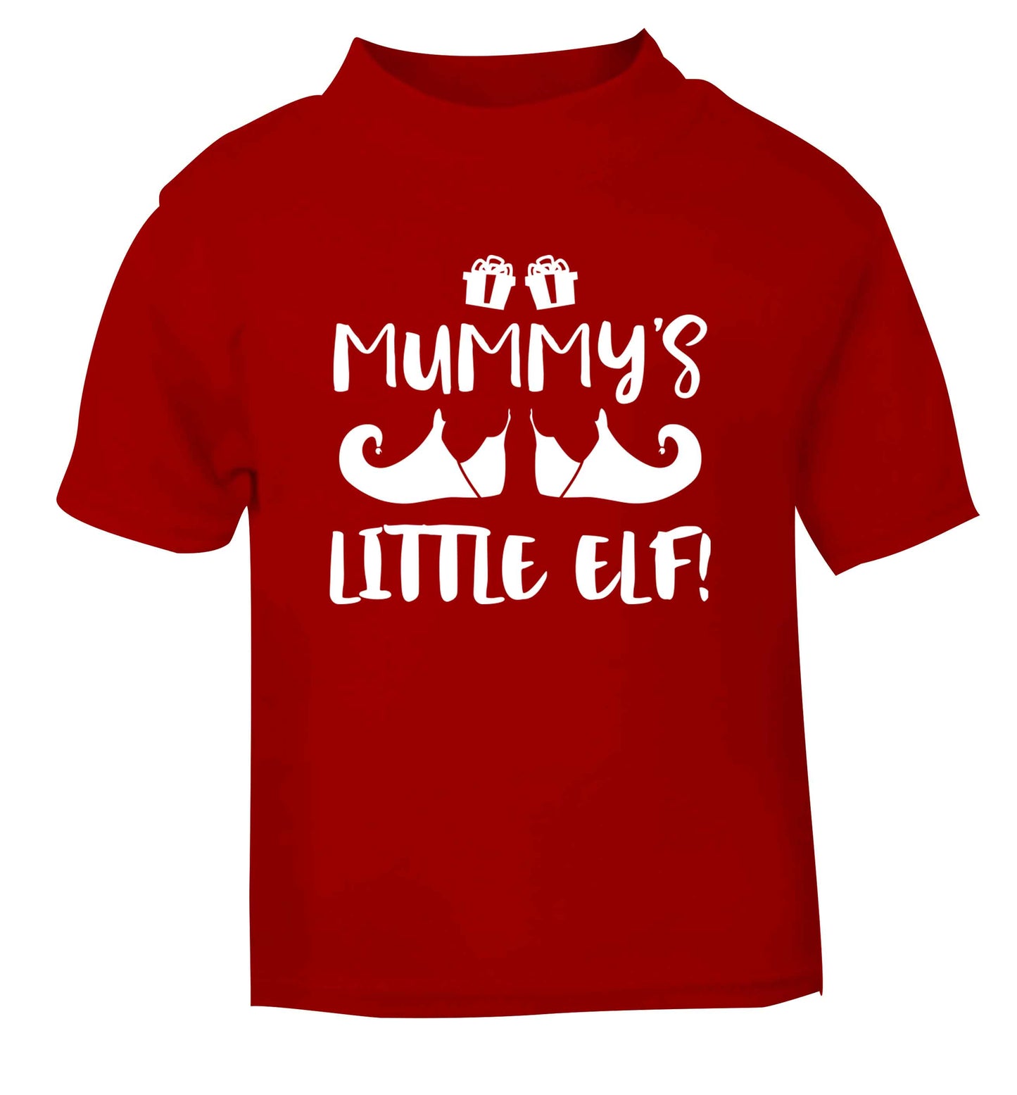 Mummy's little elf red Baby Toddler Tshirt 2 Years