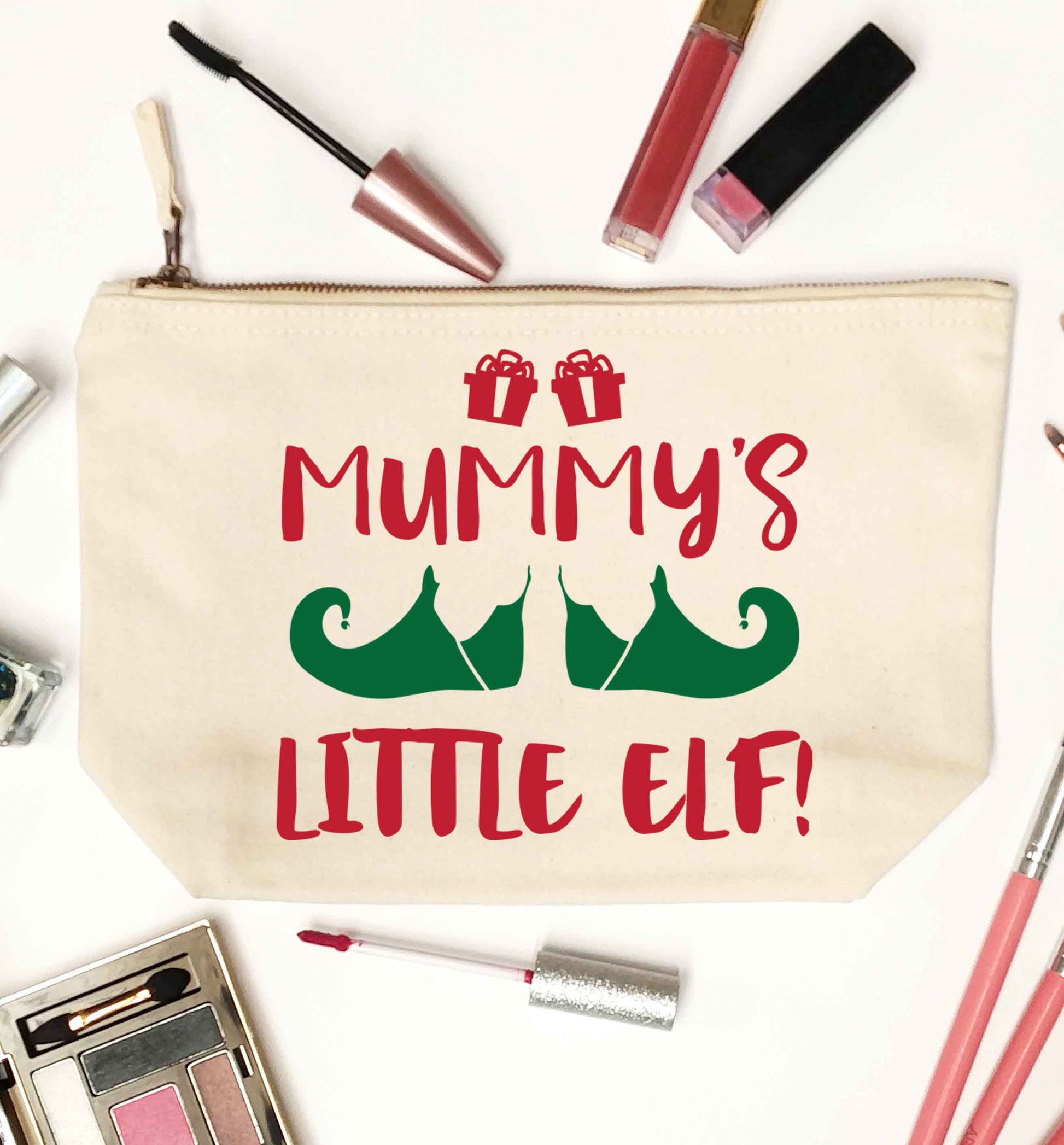 Mummy's little elf natural makeup bag