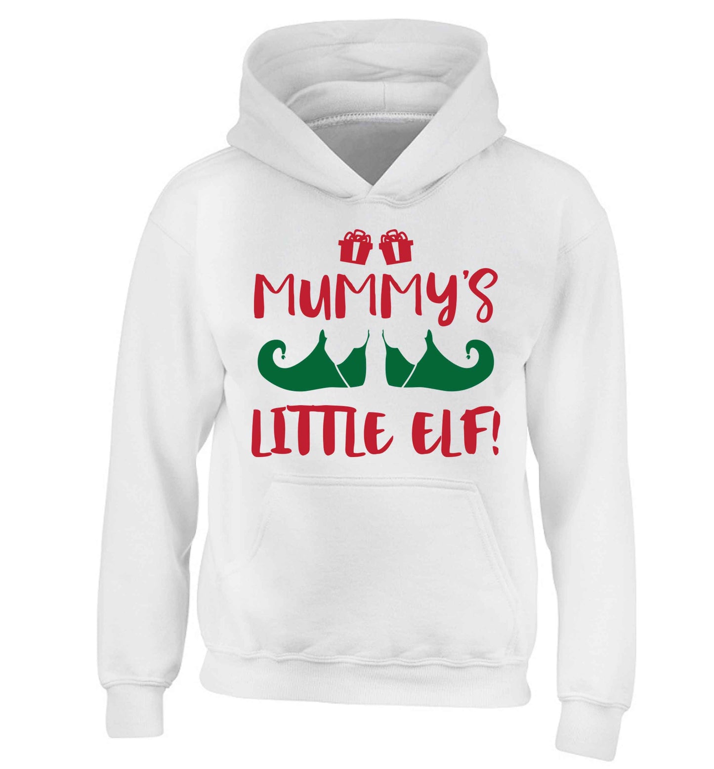 Mummy's little elf children's white hoodie 12-13 Years