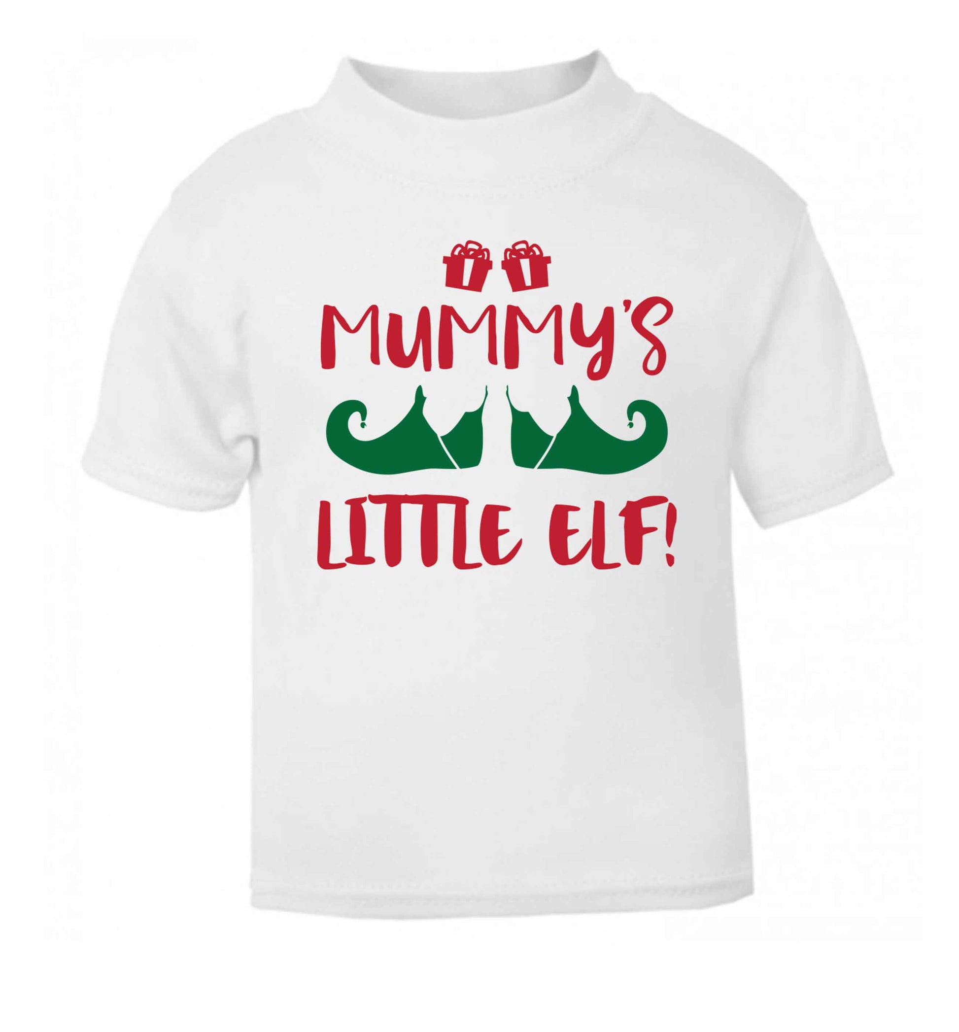 Mummy's little elf white Baby Toddler Tshirt 2 Years