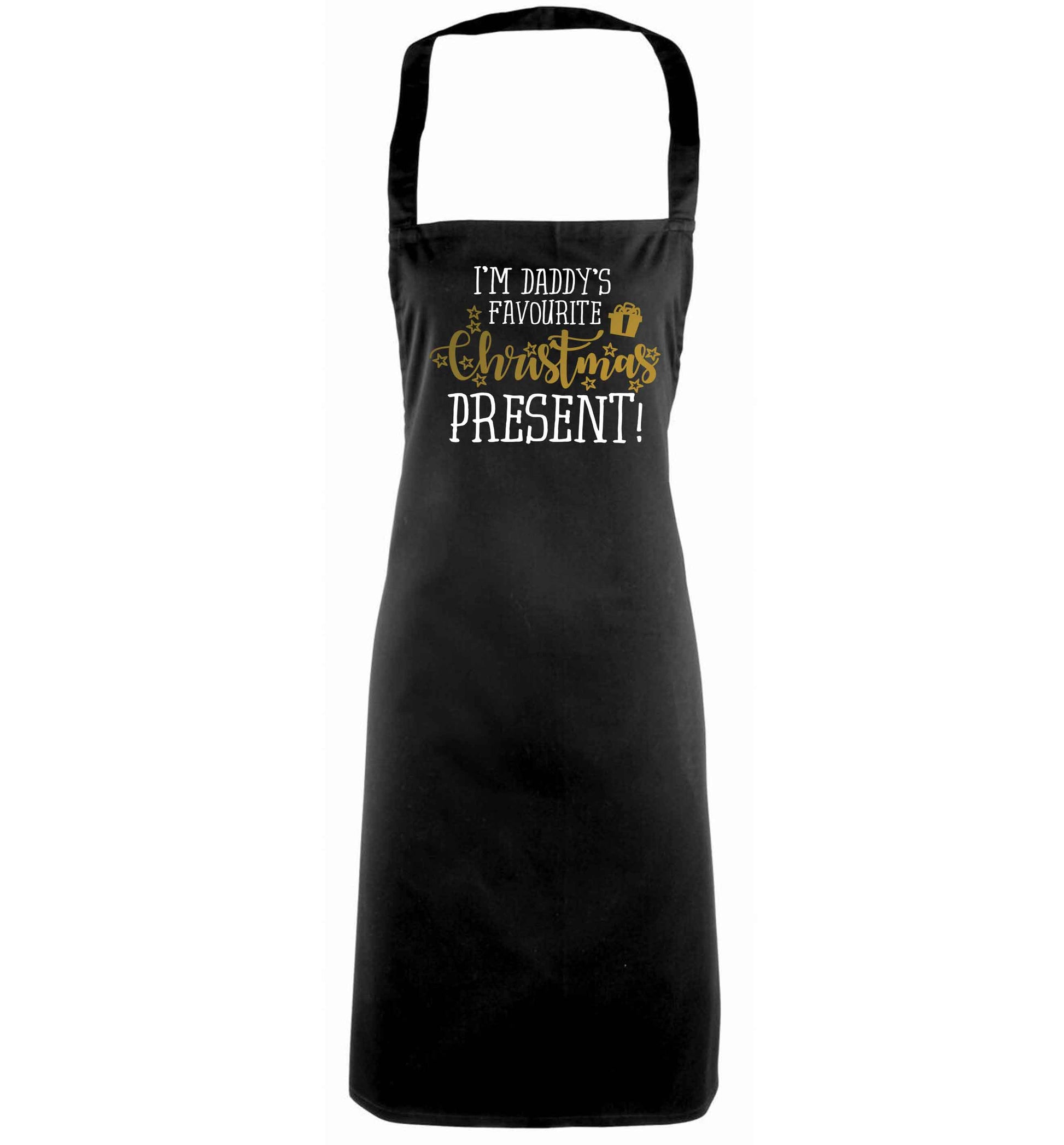 Daddy's favourite Christmas present black apron