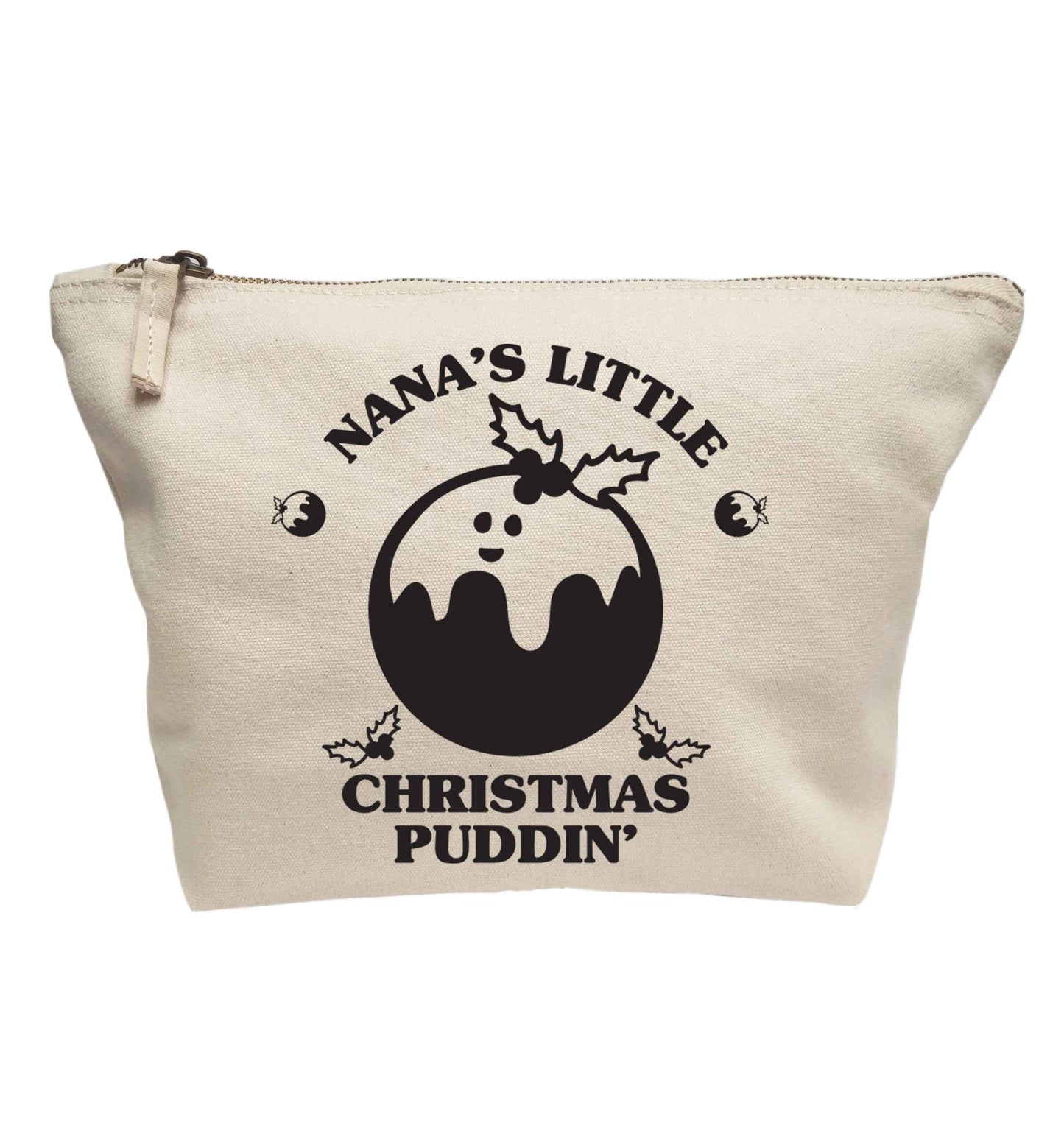 Nana's little Christmas puddin' | makeup / wash bag