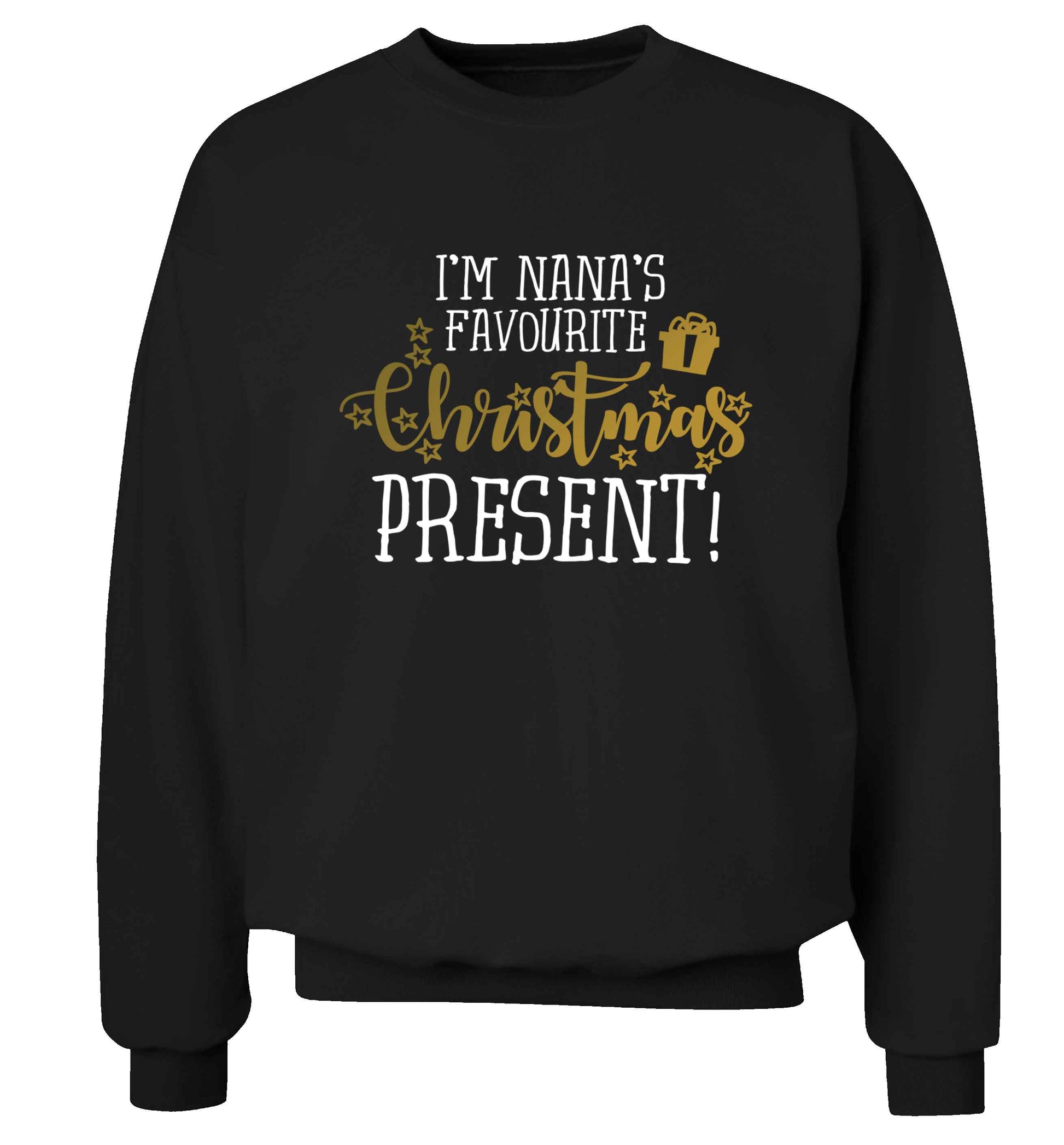 Nana's favourite Christmas present Adult's unisex black Sweater 2XL