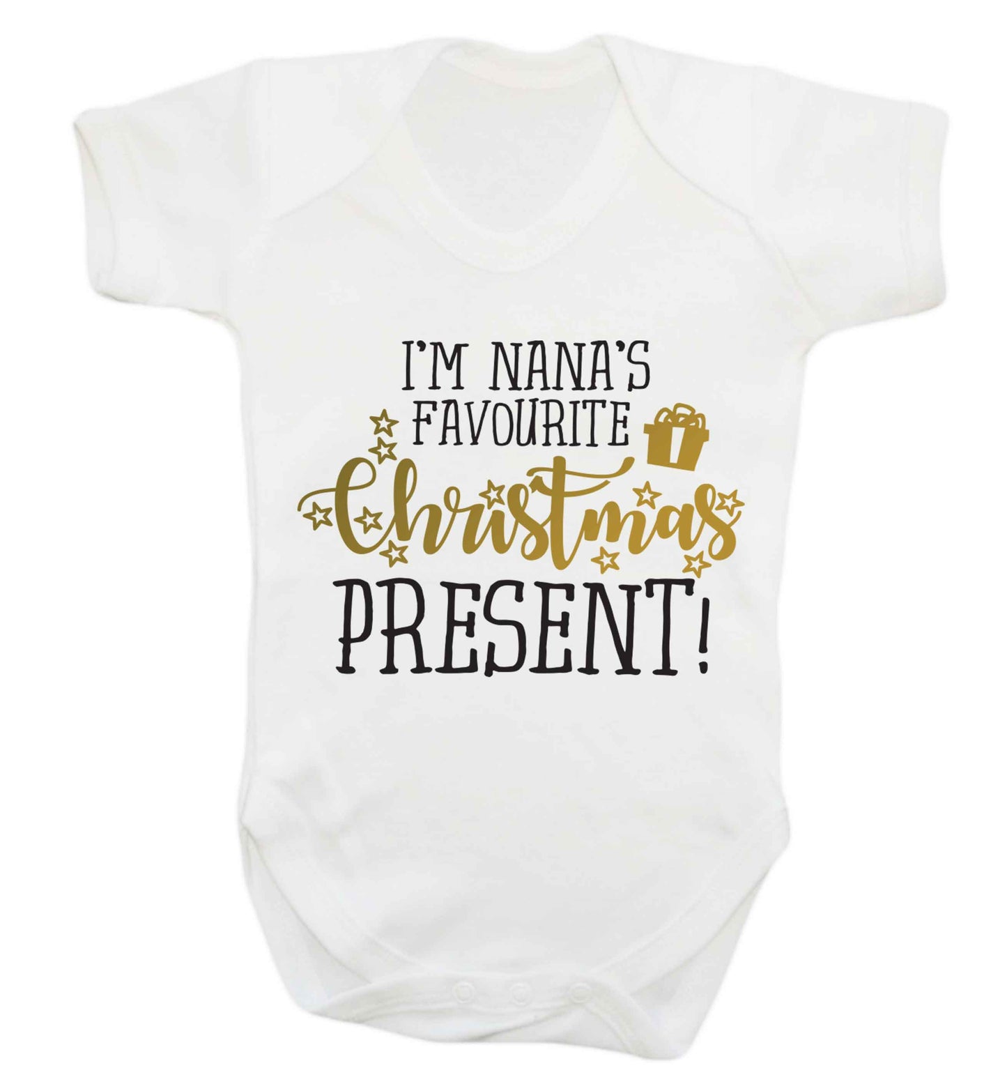 Nana's favourite Christmas present Baby Vest white 18-24 months